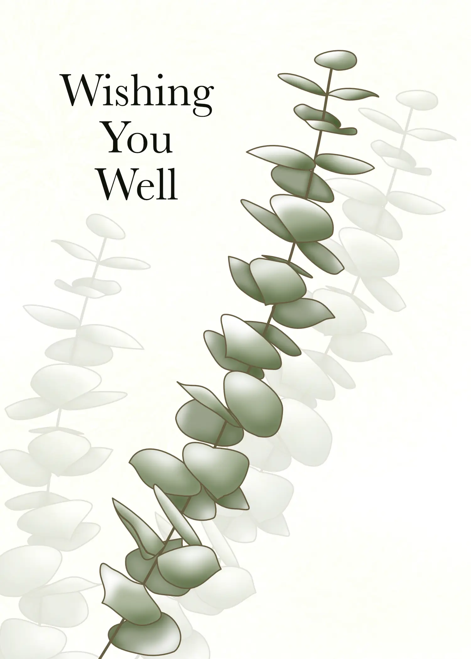 Quiet Eucalyptus — Botanical Get Well Card