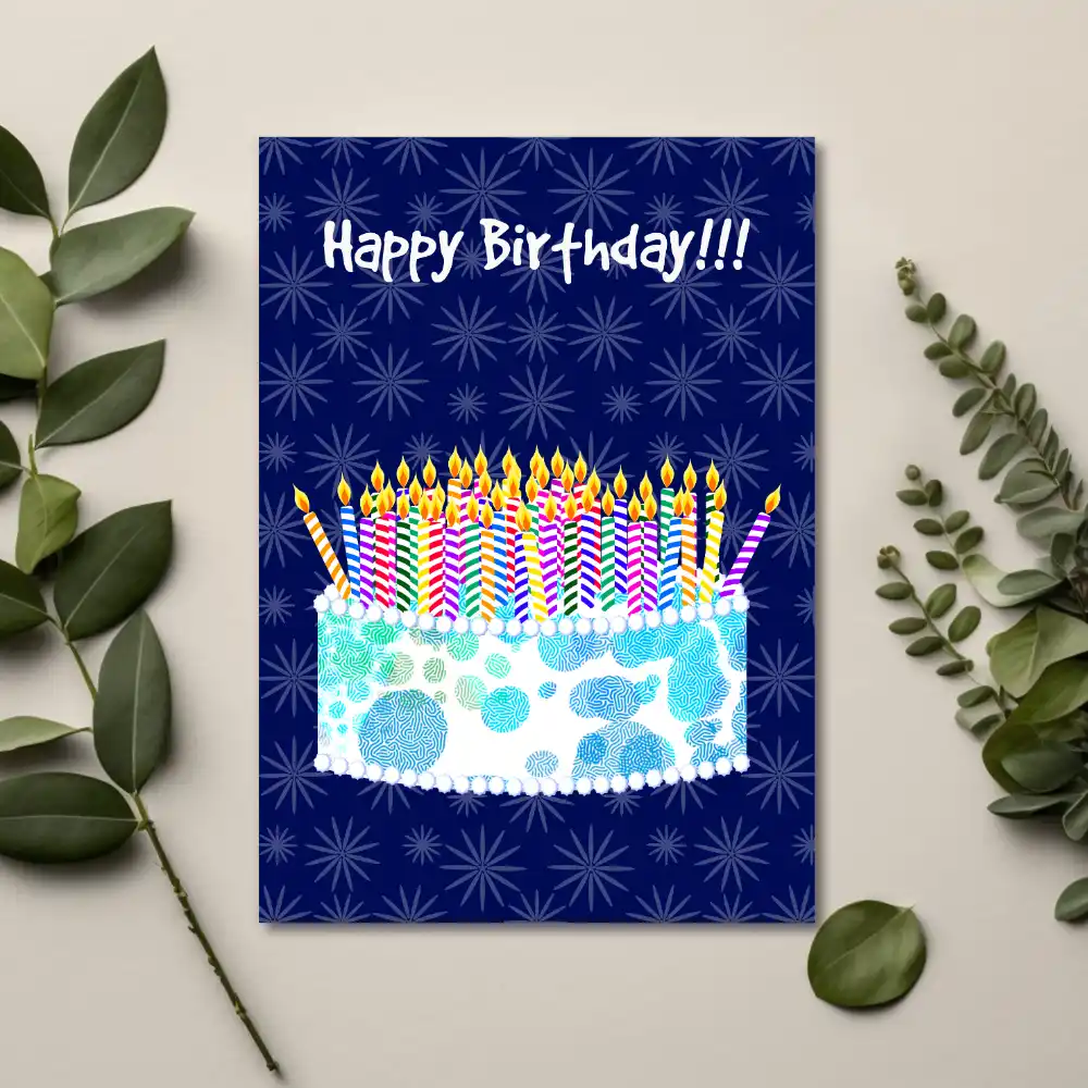 Printable Birthday Cake Card