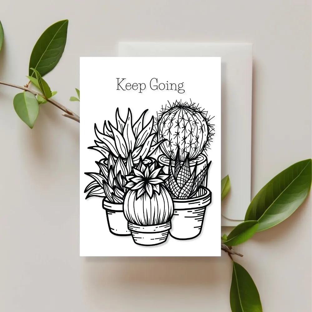 Keep Going — Desert Ink Encouragement Card