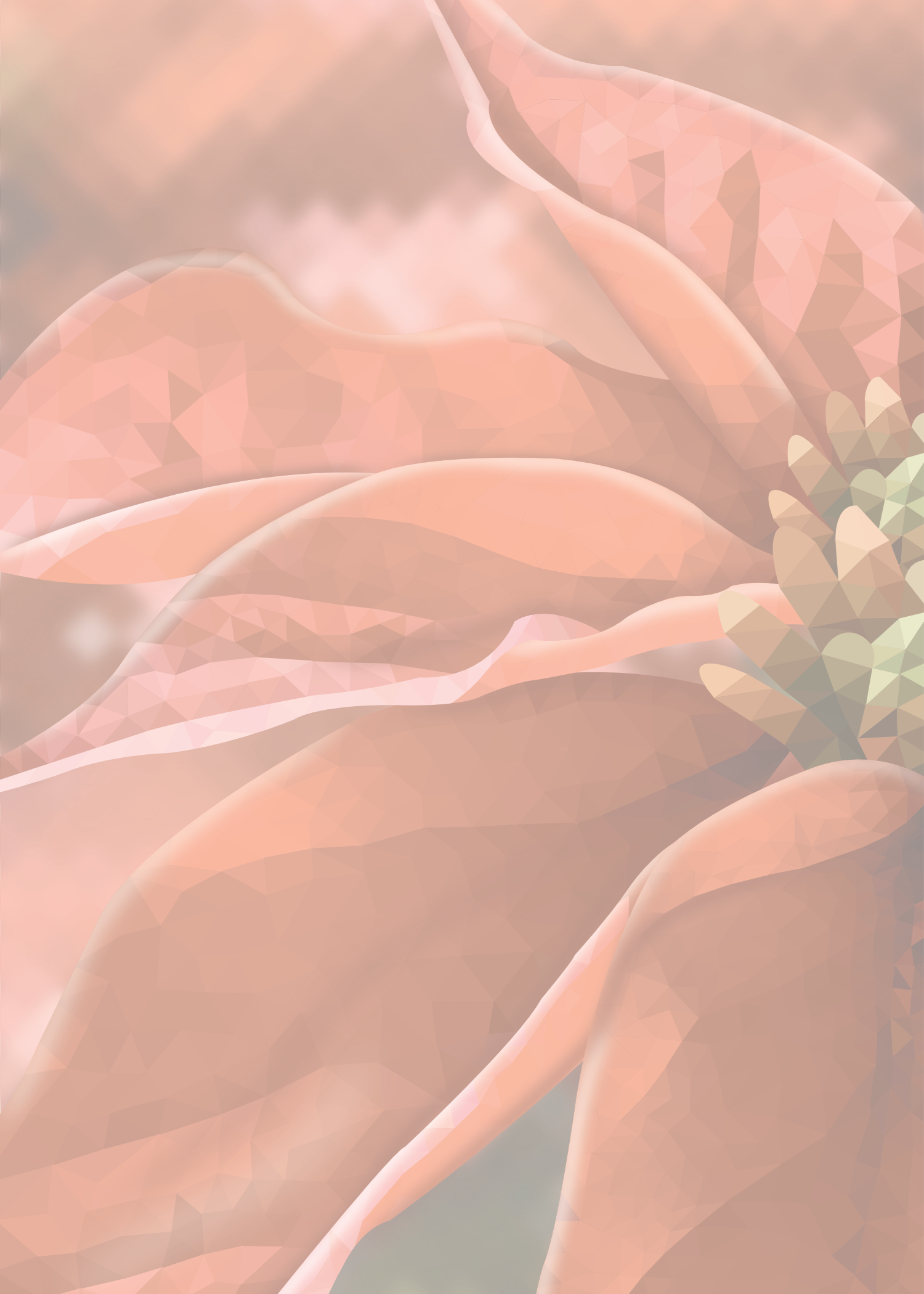 Printable Poinsettia Geometric Christmas Card