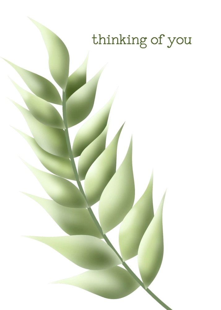 Quiet Fern — Botanical Sympathy Card