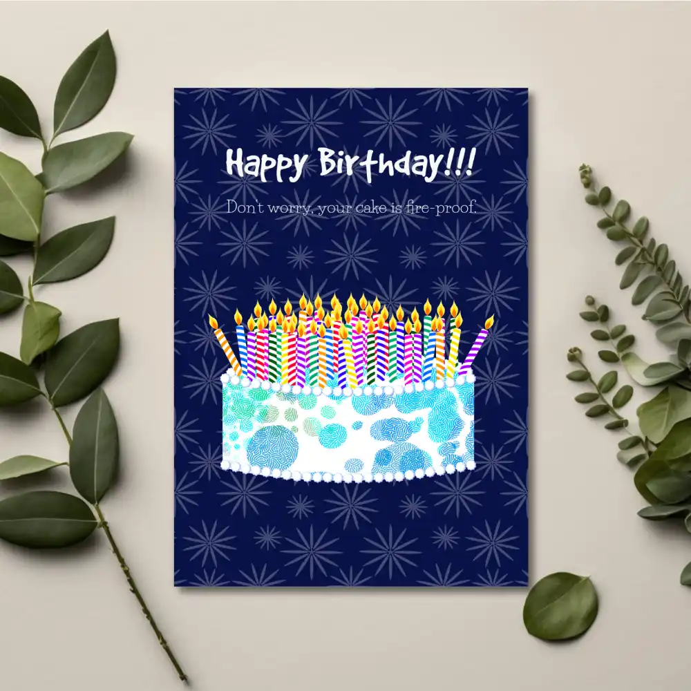 Printable Funny Candles Birthday Card