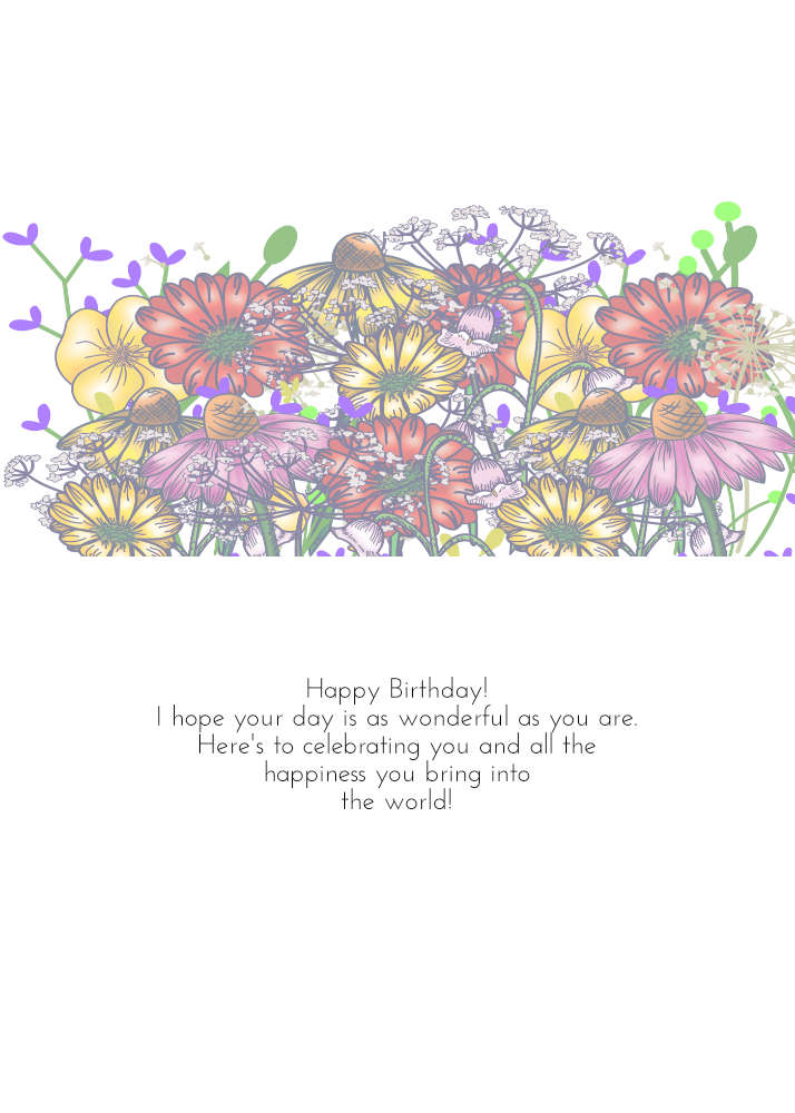 Printable Ms. Taylor Birthday Card