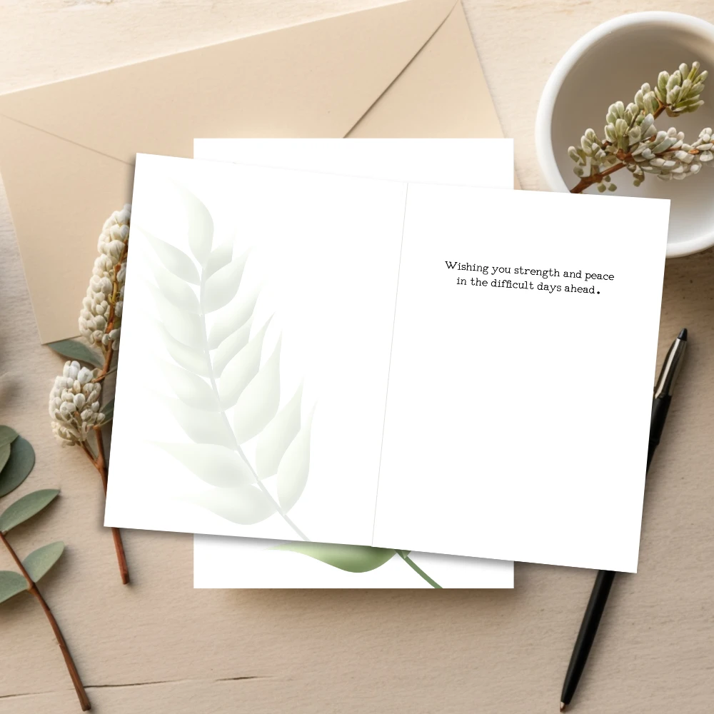 Quiet Fern — Botanical Sympathy Card