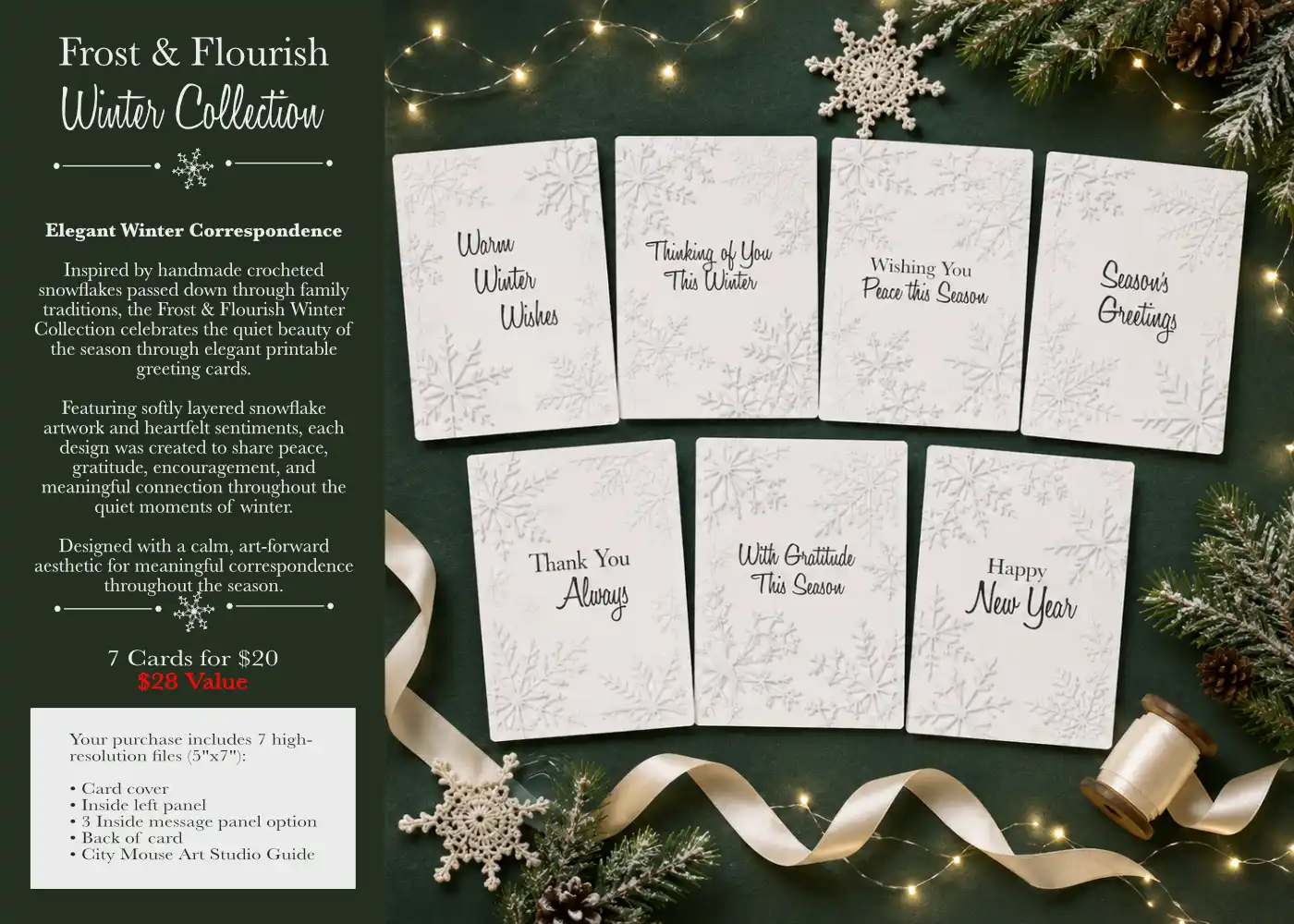 Frost and Flourish Elegant Winter Collection