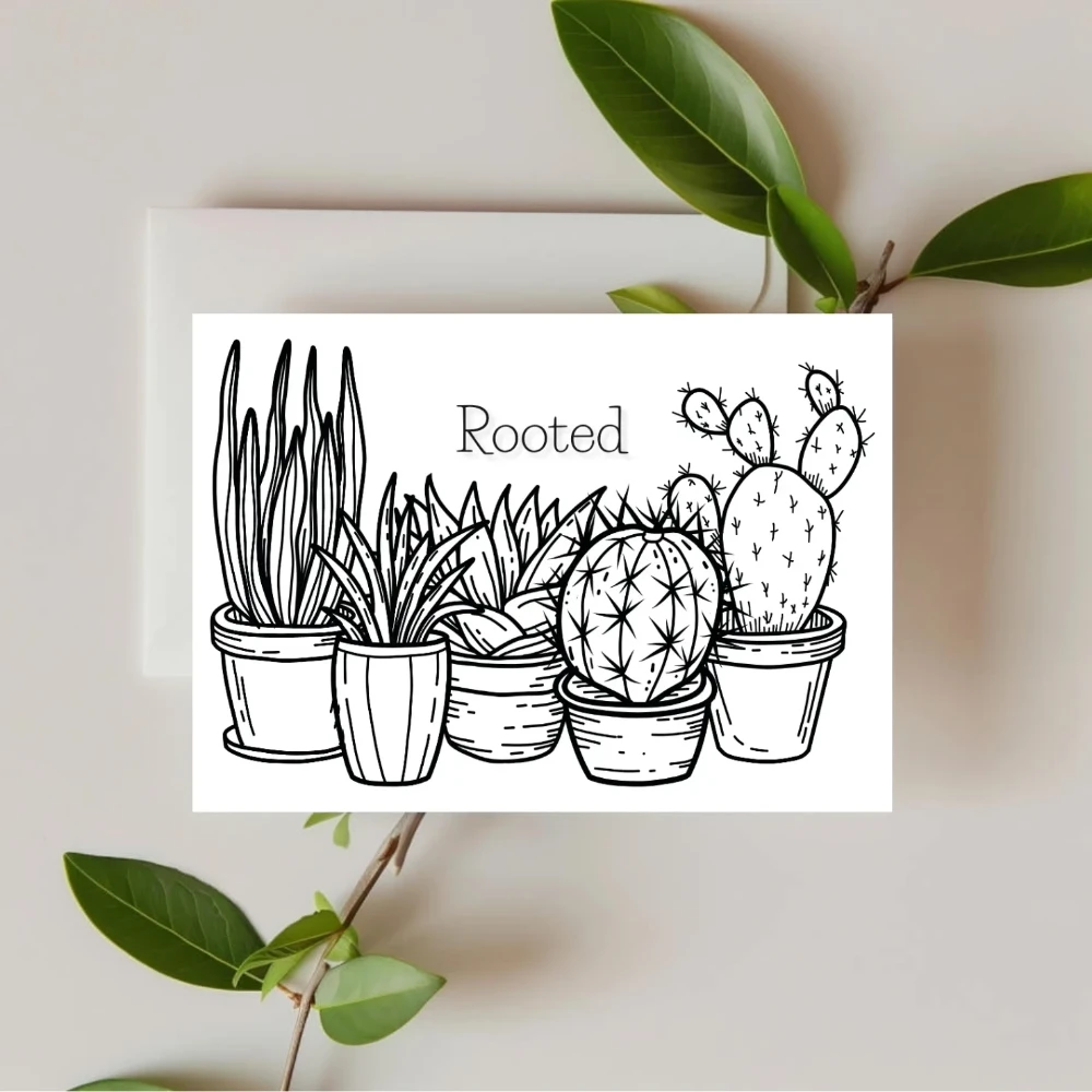 Rooted — Desert Ink Encouragement Card