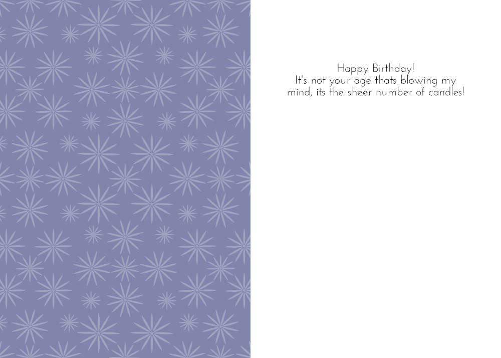 Printable Geometric Cake Birthday Card