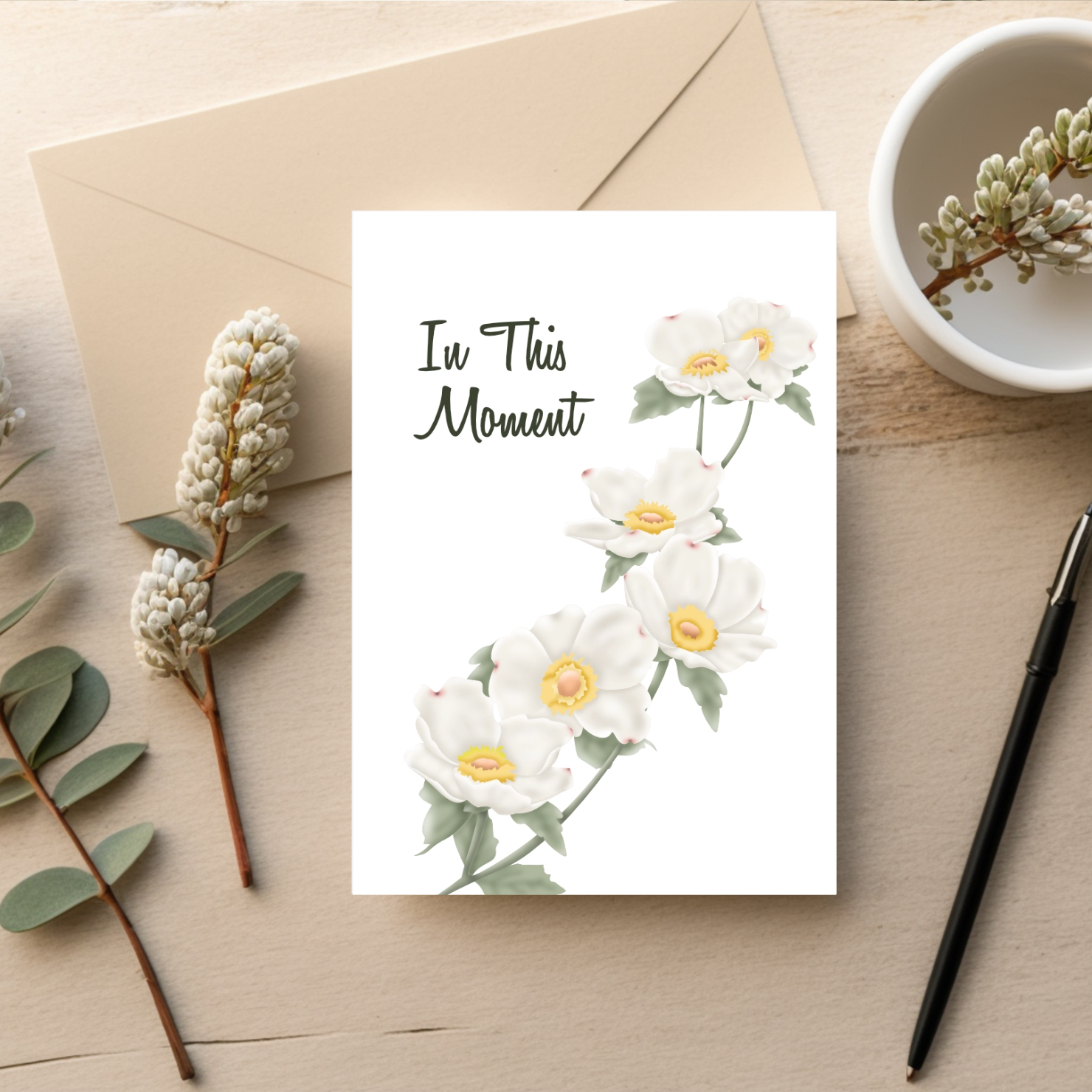 Quiet Dogwood — Botanical Sympathy Card