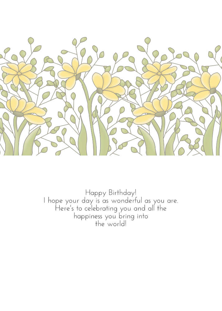 Printable Ms. Bren Birthday Card
