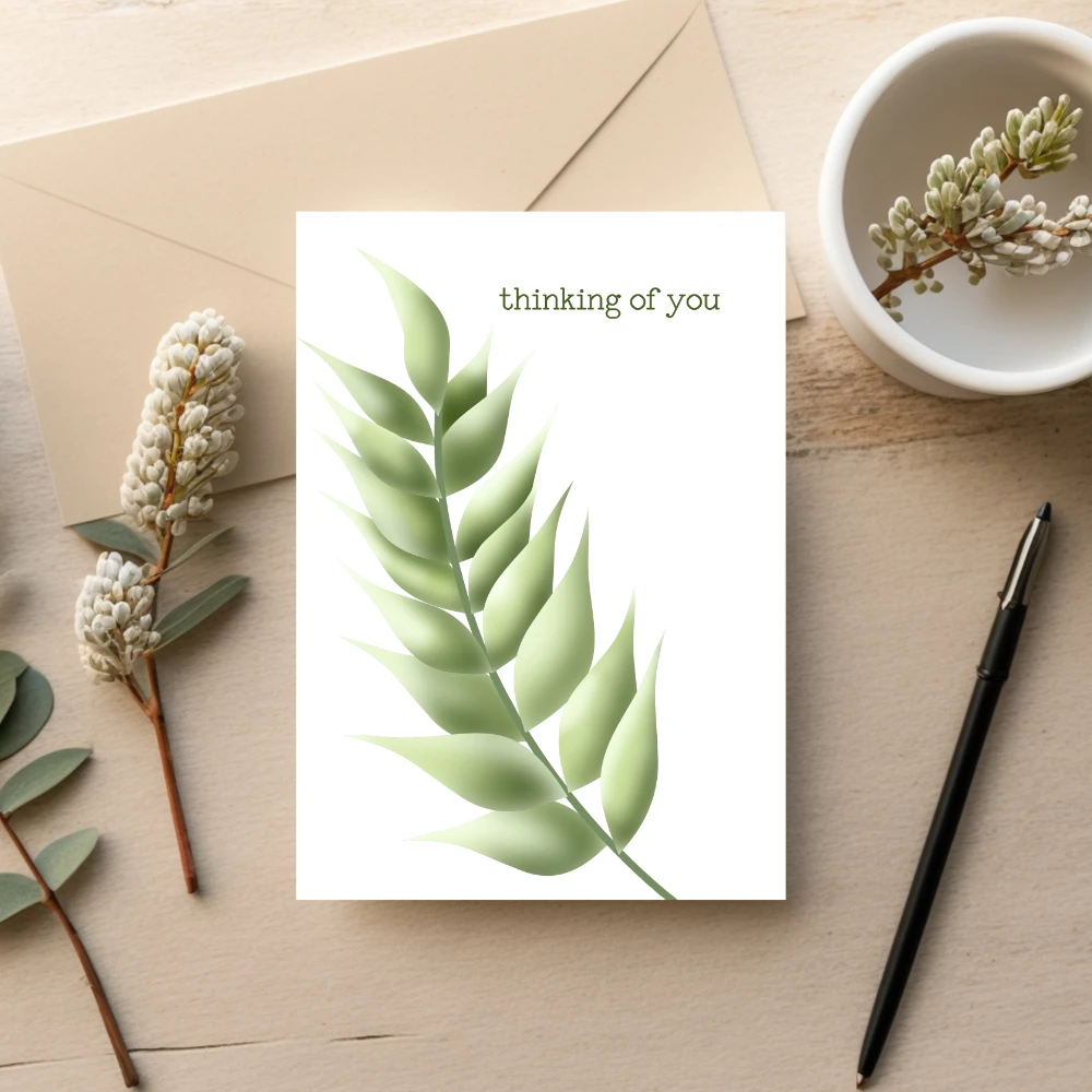 Quiet Fern — Botanical Sympathy Card