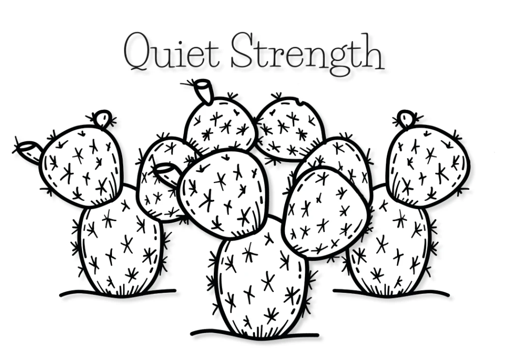 Quiet Strength — Desert Ink Encouragement Card