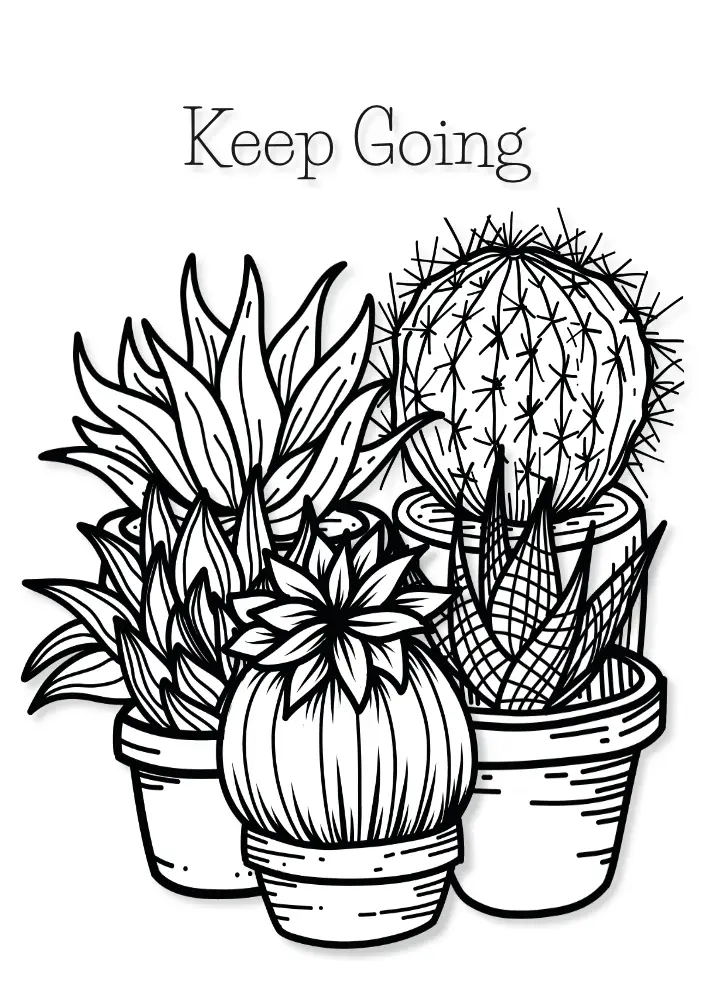 Keep Going — Desert Ink Encouragement Card