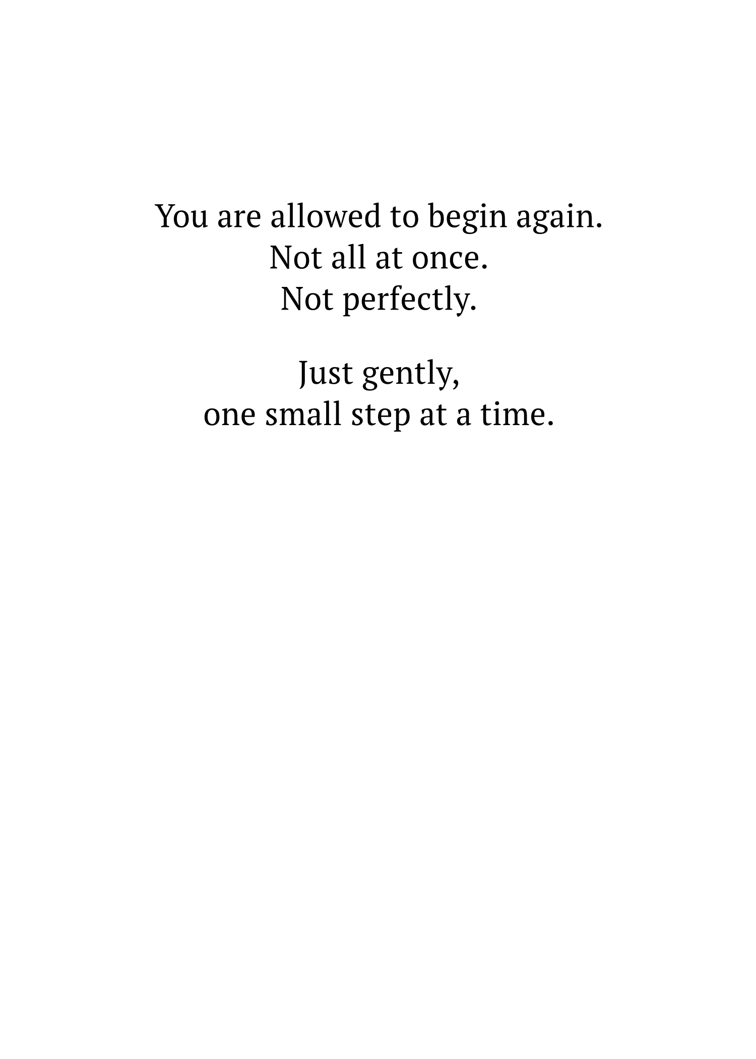 New Beginnings — Botanical Encouragement Card