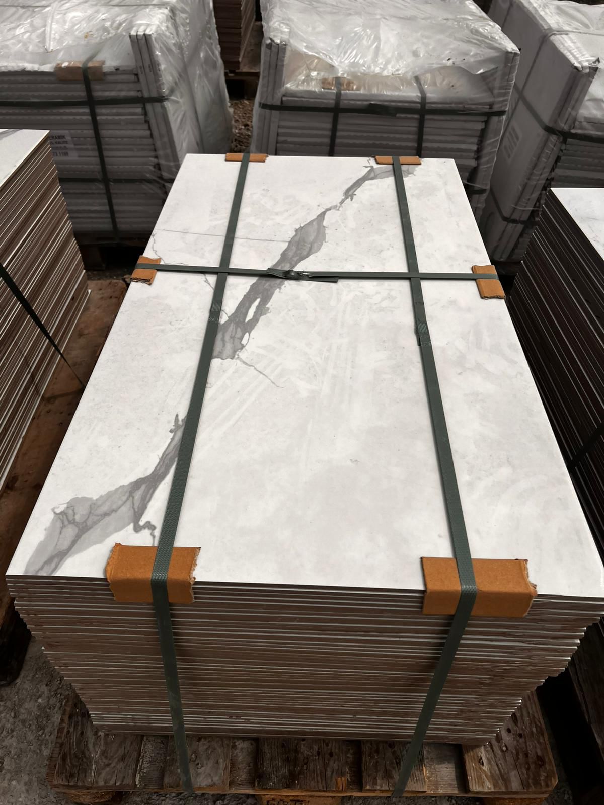 60x110 Gri Kalın Damarlı