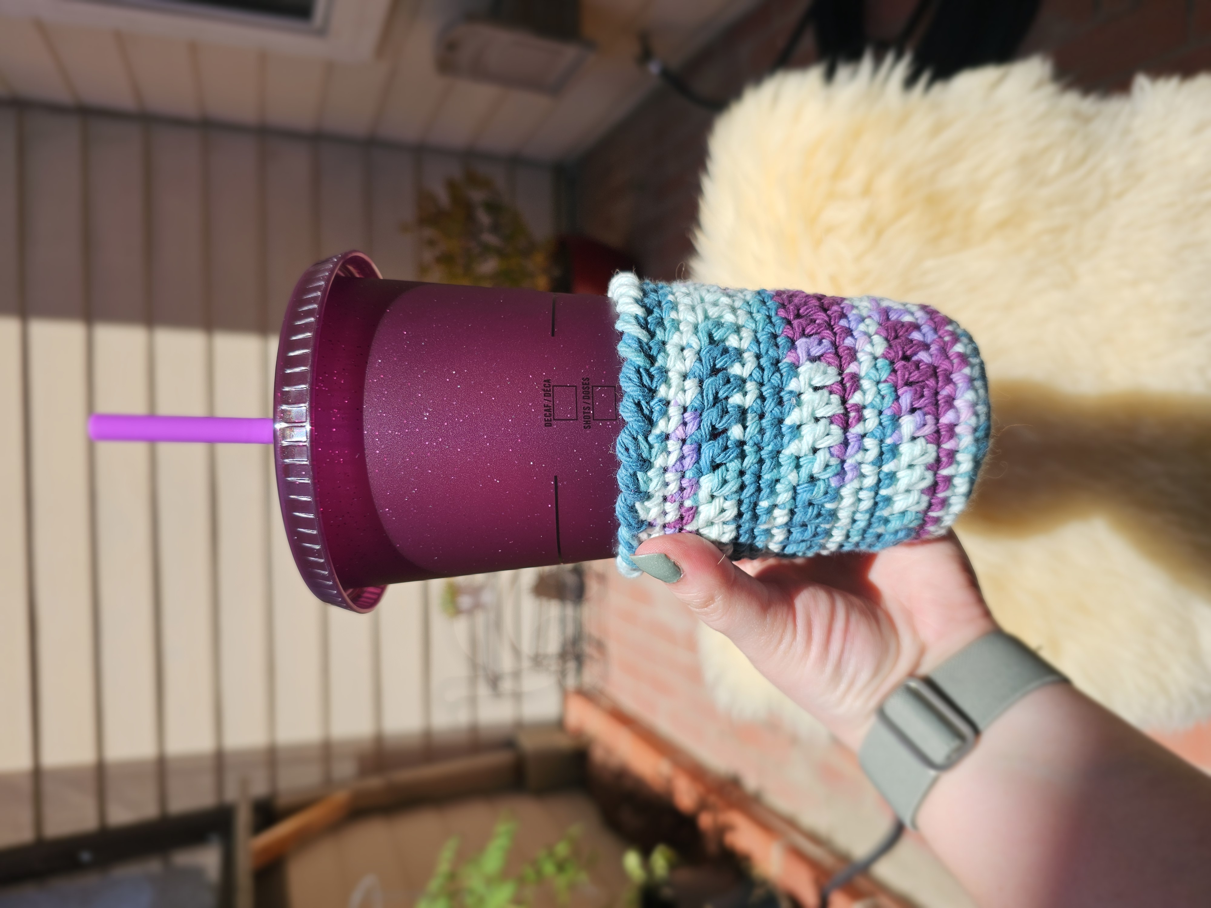 Handmade Crochet Cup Cozy