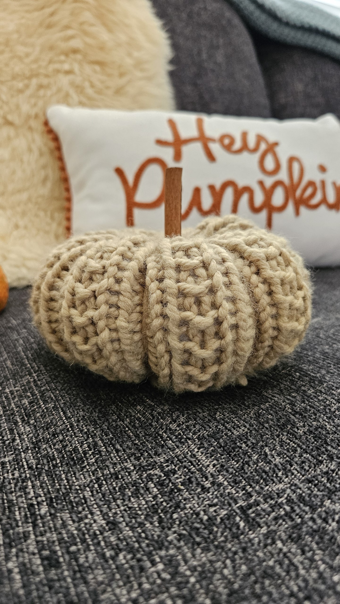Handmade Knitted Pumpkin