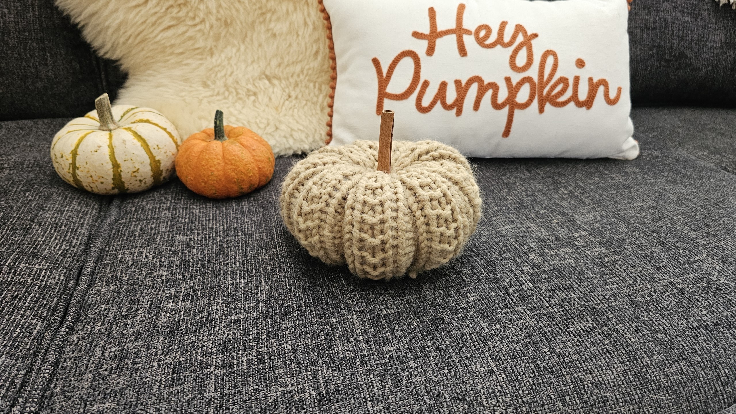 Handmade Knitted Pumpkin