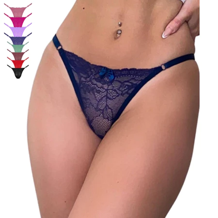 Kit com 5 Calcinhas Fio Dental com Regulagem – Lingerie Sexy e Ajustável