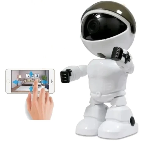 Robô Câmera Espiã Wi-Fi Full HD com Visão Noturna