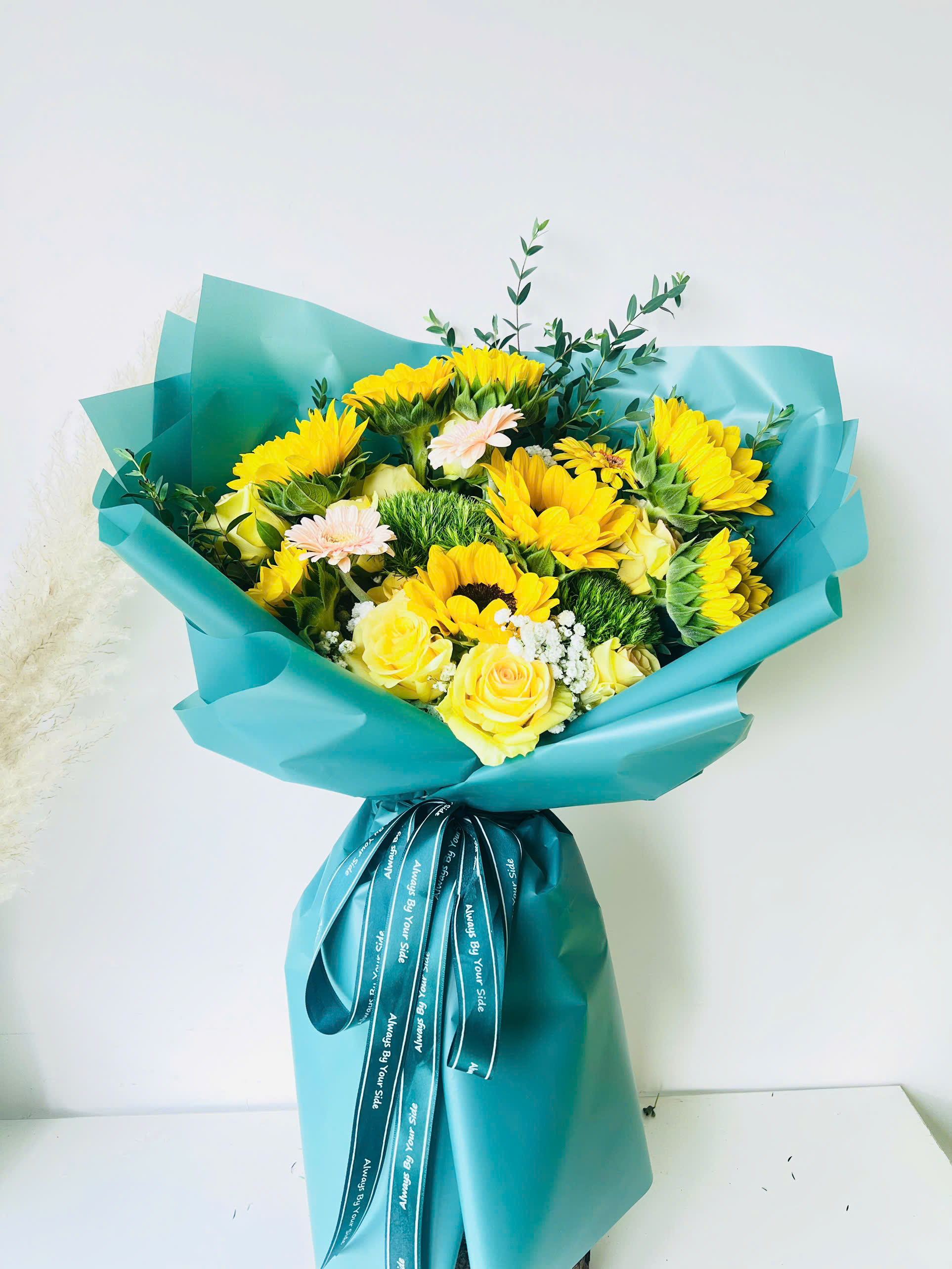 Bó hoa hướng dương mix