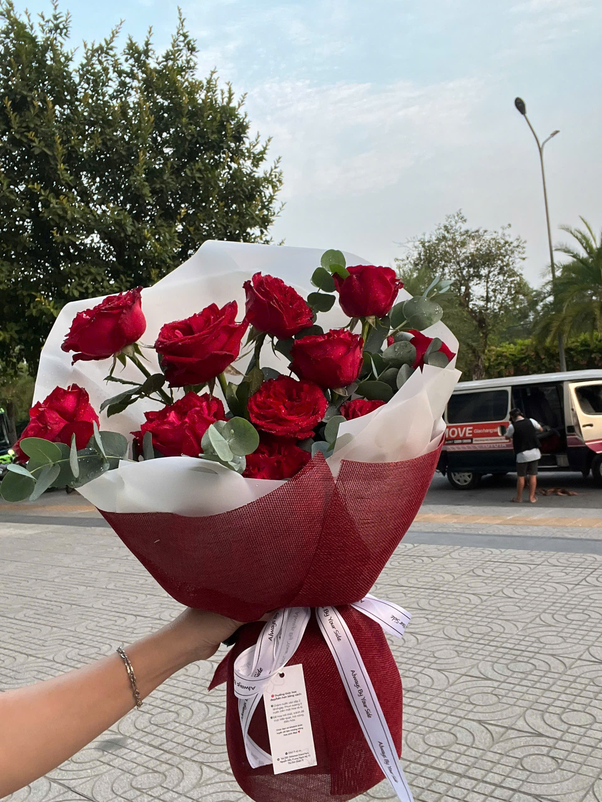 Bó hoa hồng đỏ