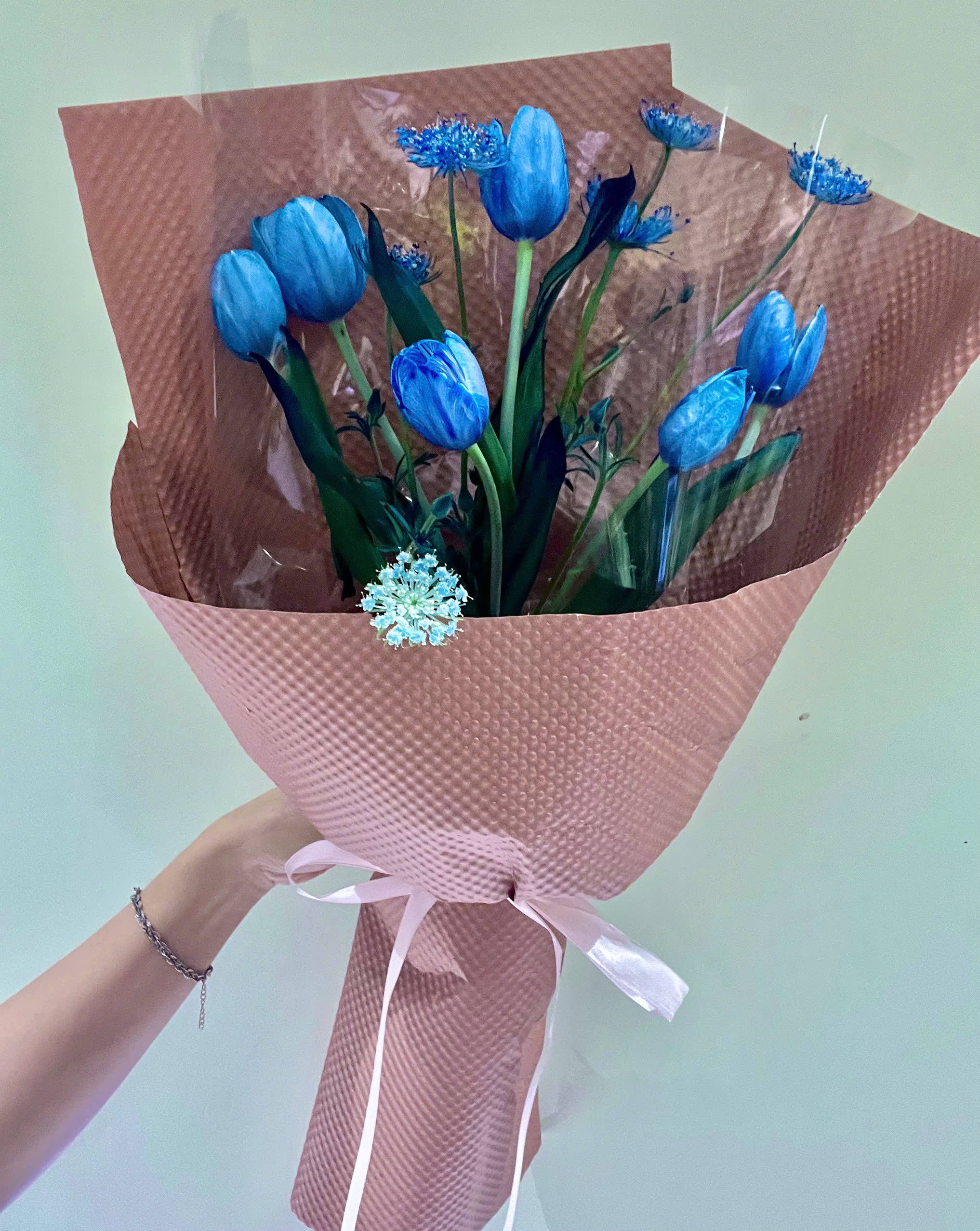 Bó hoa tulip xanh