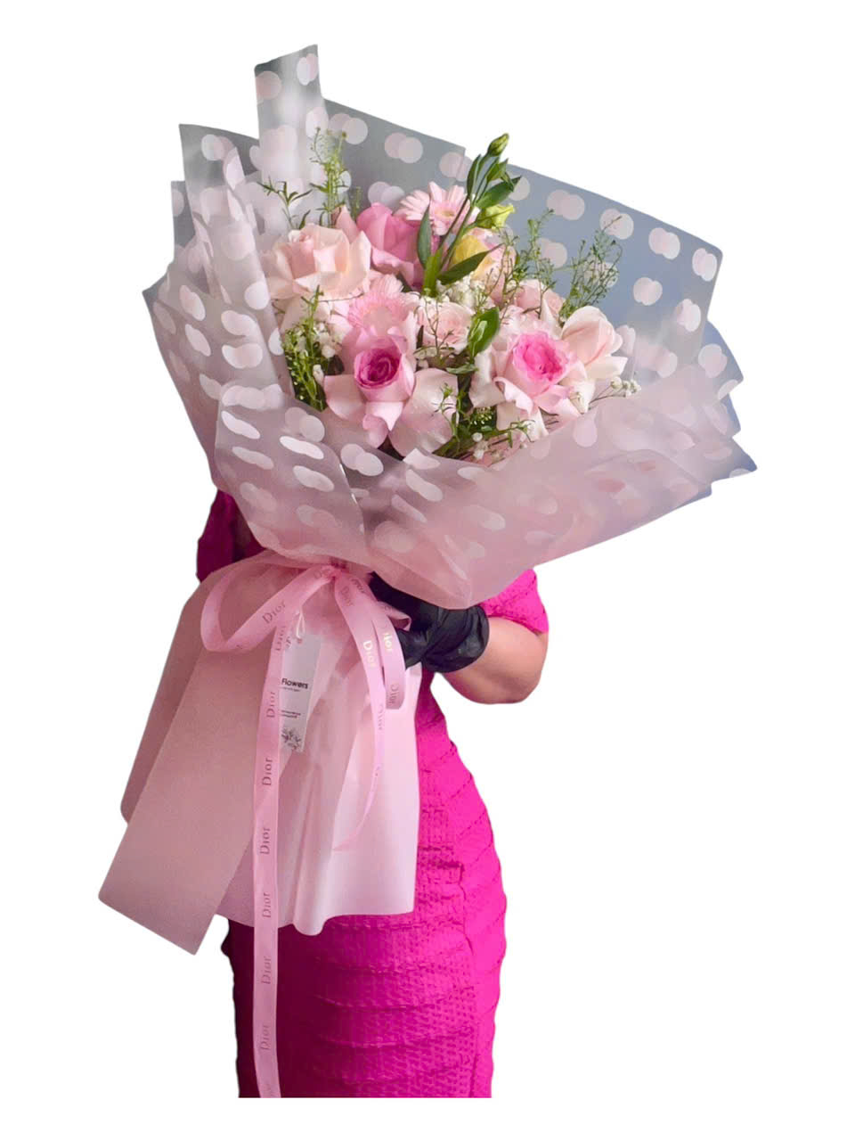 Bó hoa hồng pastel