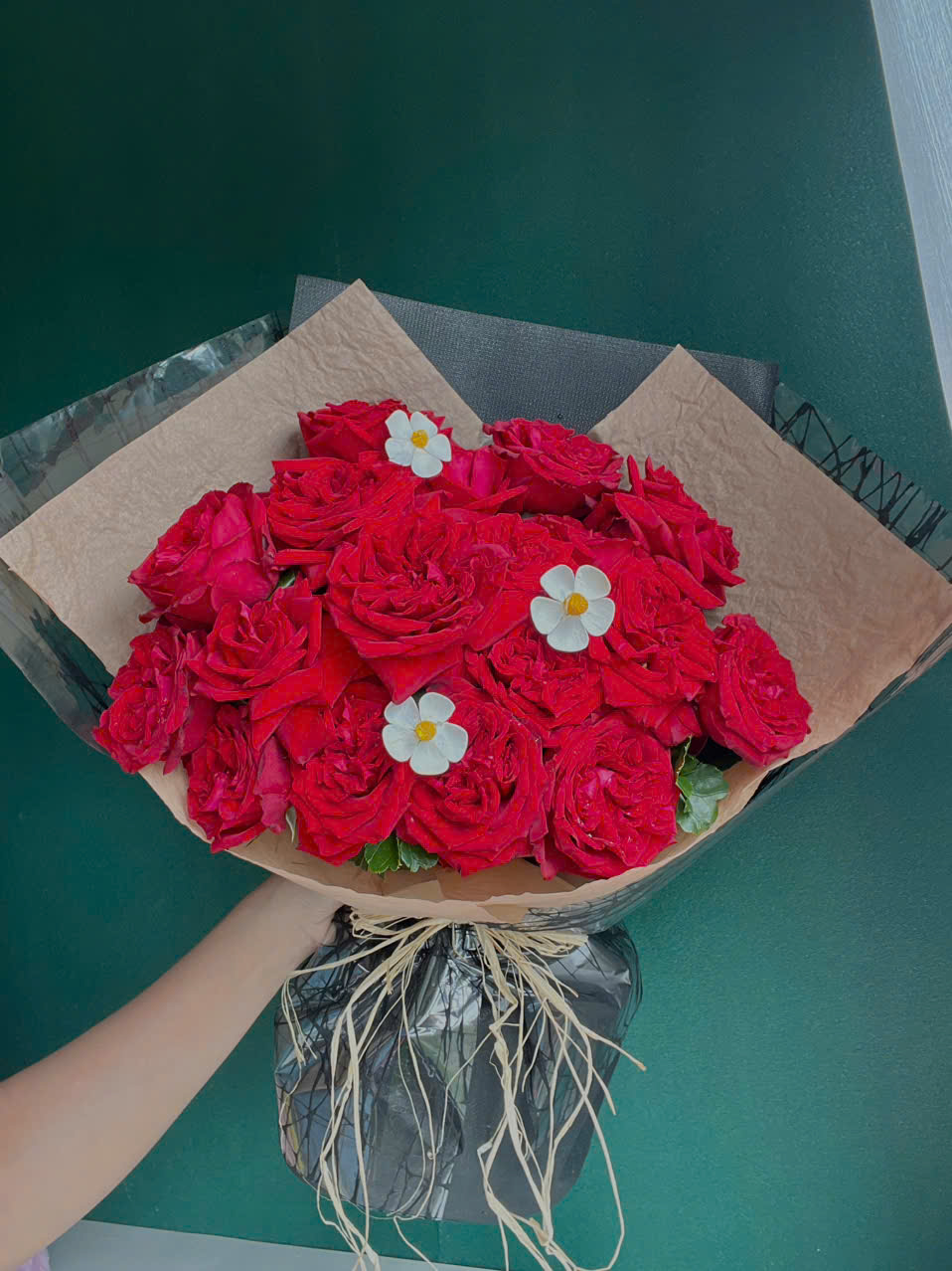 Bó hoa hồng Ohara đỏ