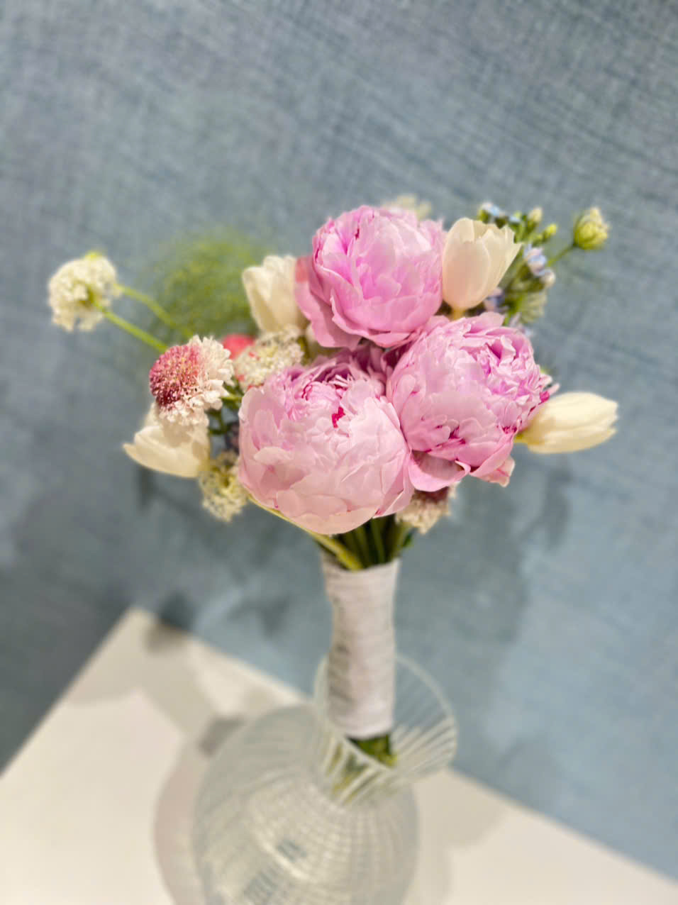 Bó hoa cô dâu mẫu đơn Peony Sarah