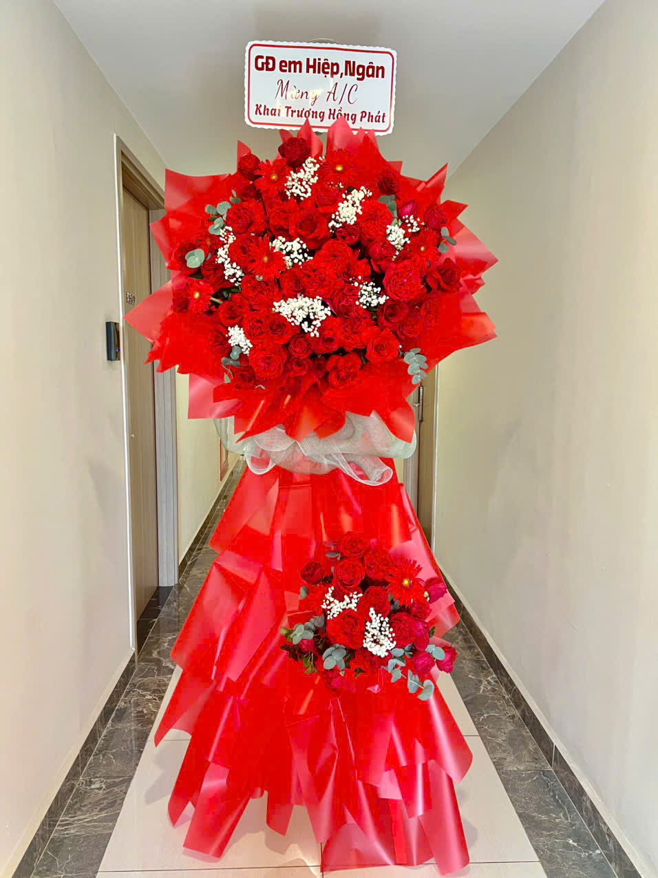 Kệ hoa chúc mừng khai trương