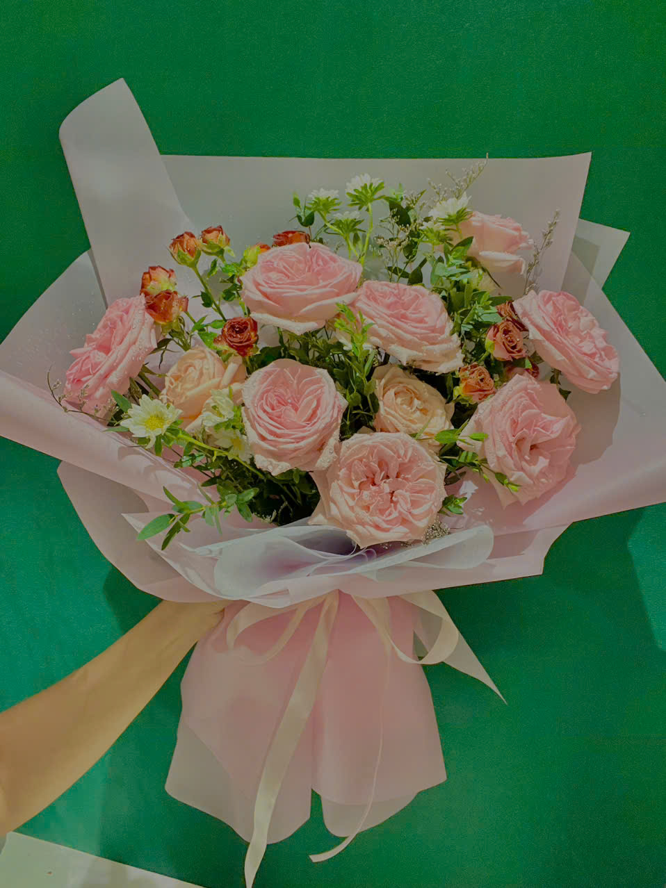 Bó hoa hồng Ohara pastel
