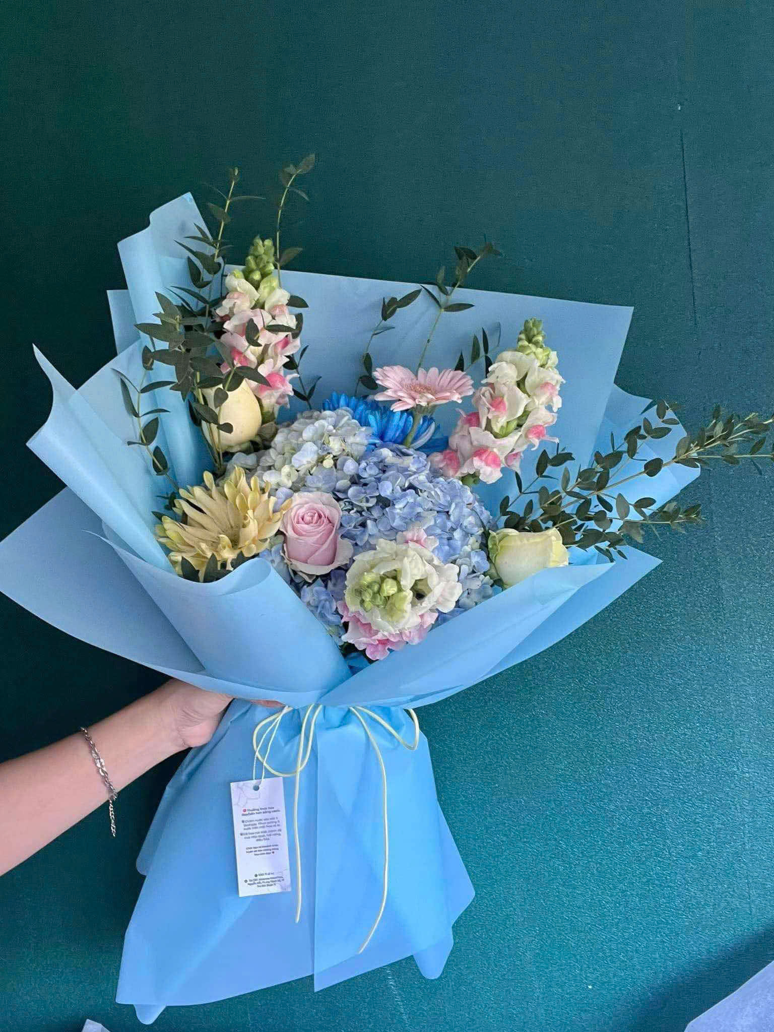 Bó hoa cẩm tú cầu