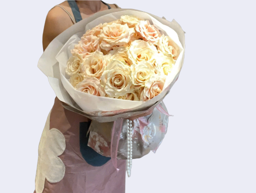 Bó hoa hồng pastel