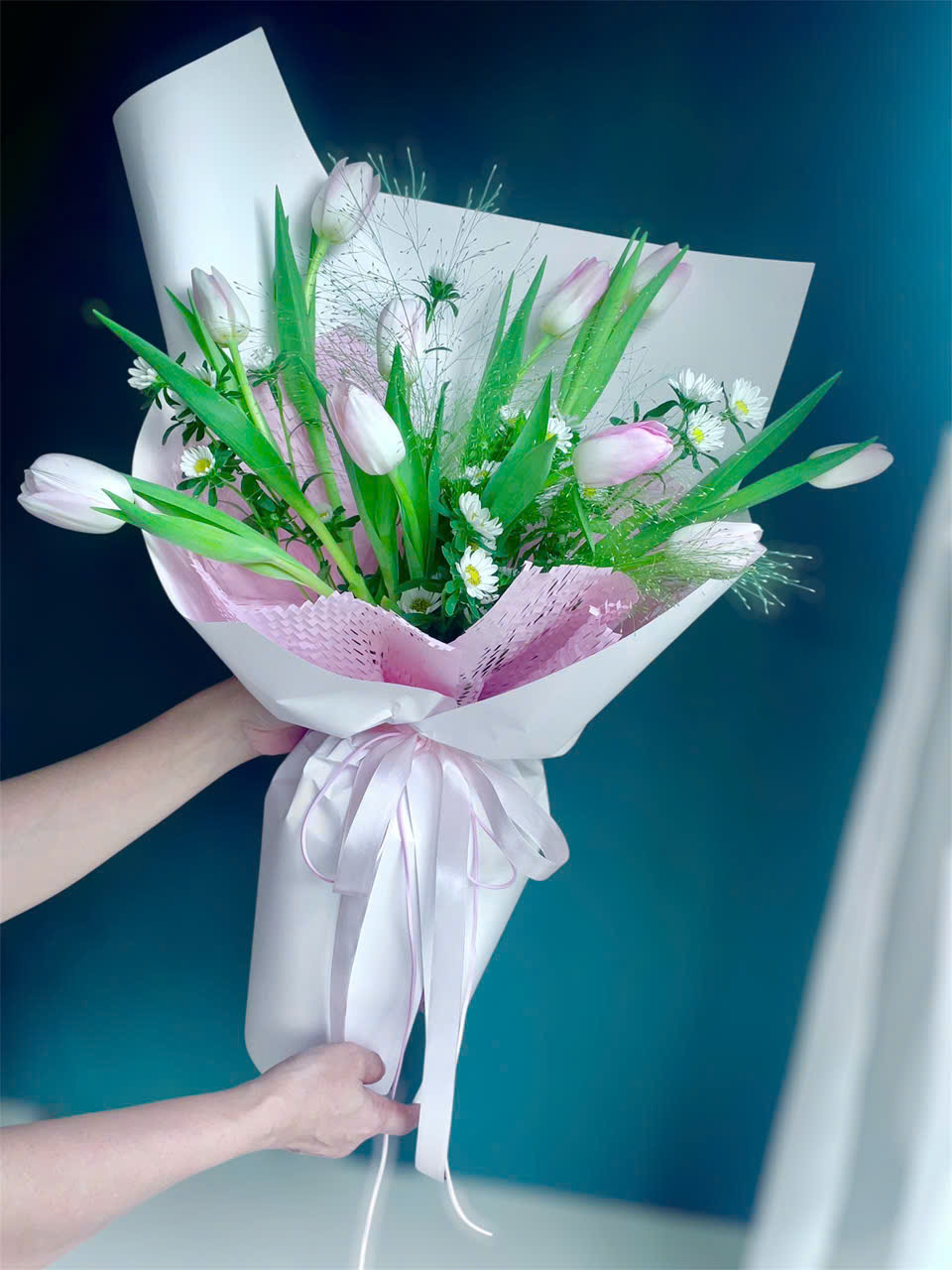 Bó hoa Tulip hồng