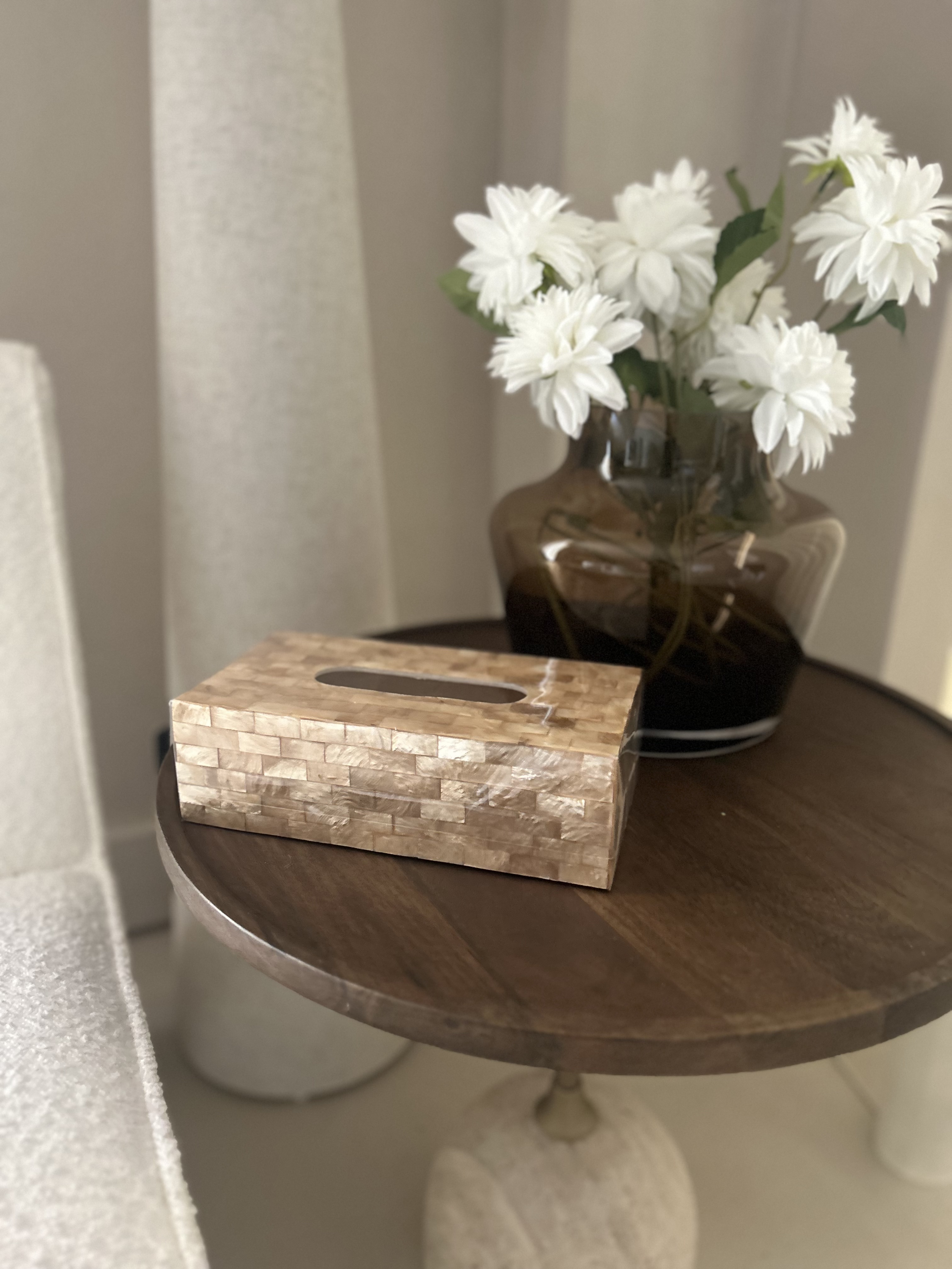 Schelpen Tissue box - goud
