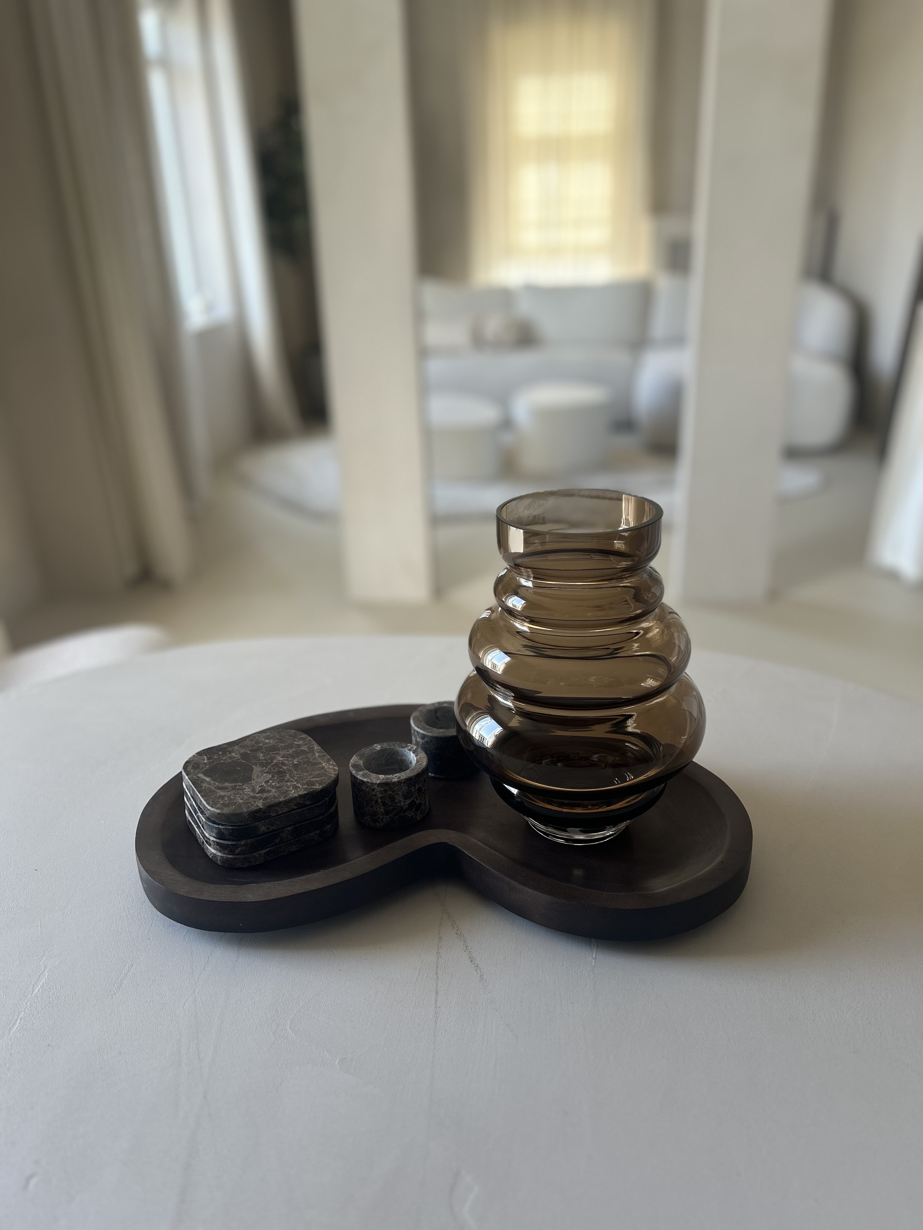 Dienblad - Villeta walnut Villeta's walnoot