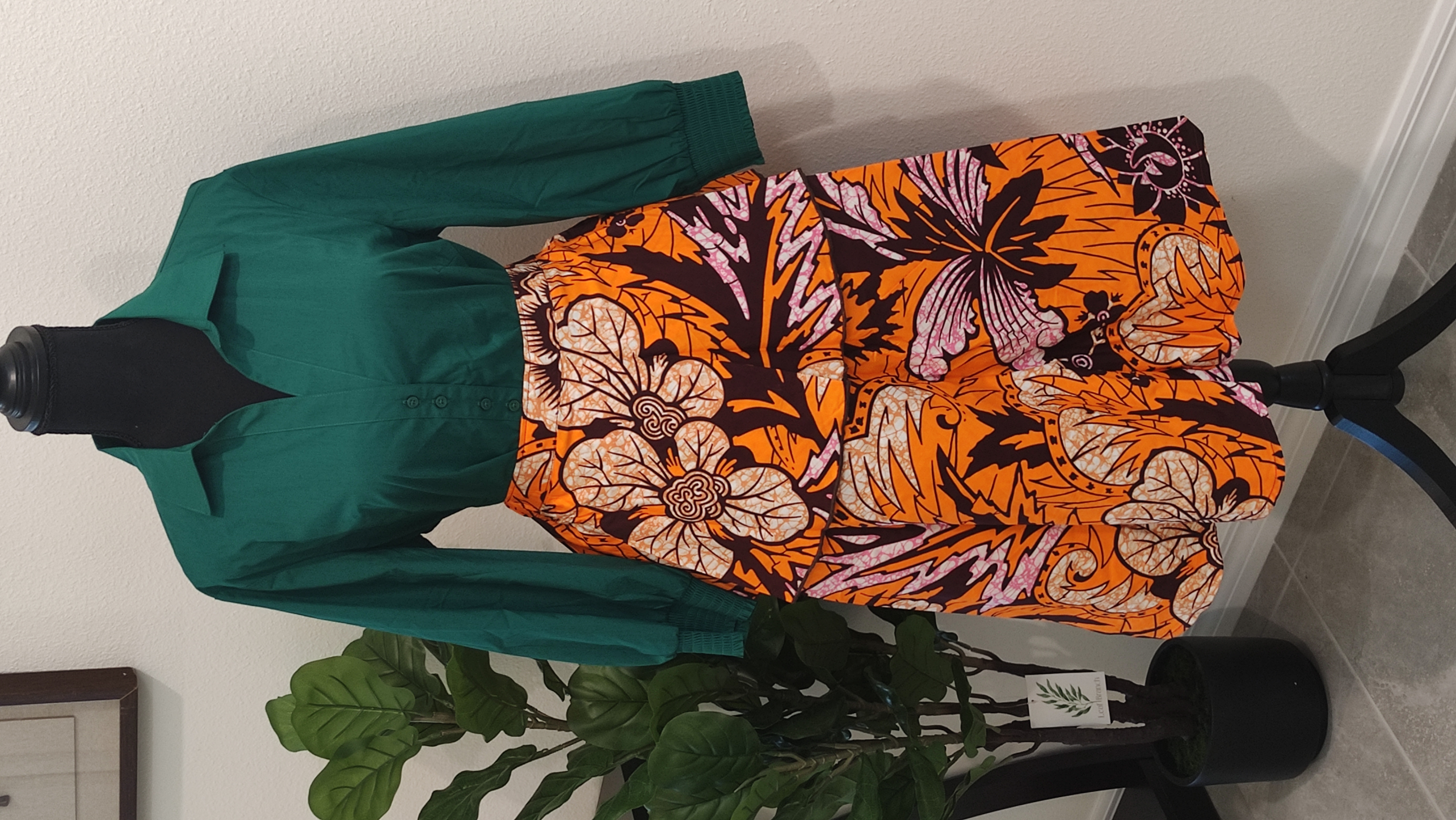 Colorful African Print Skirt