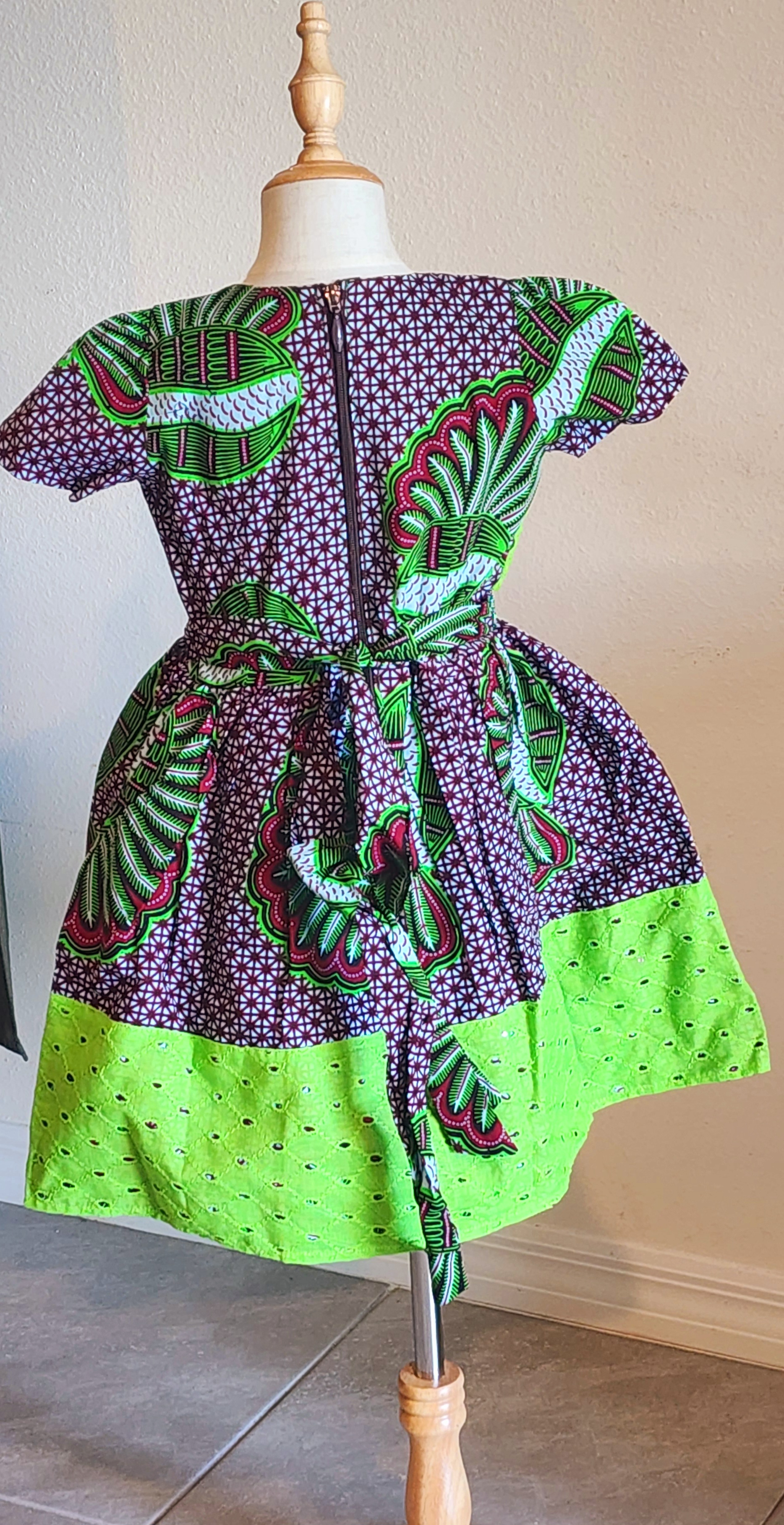 Colorful African Print Dress - DAMI