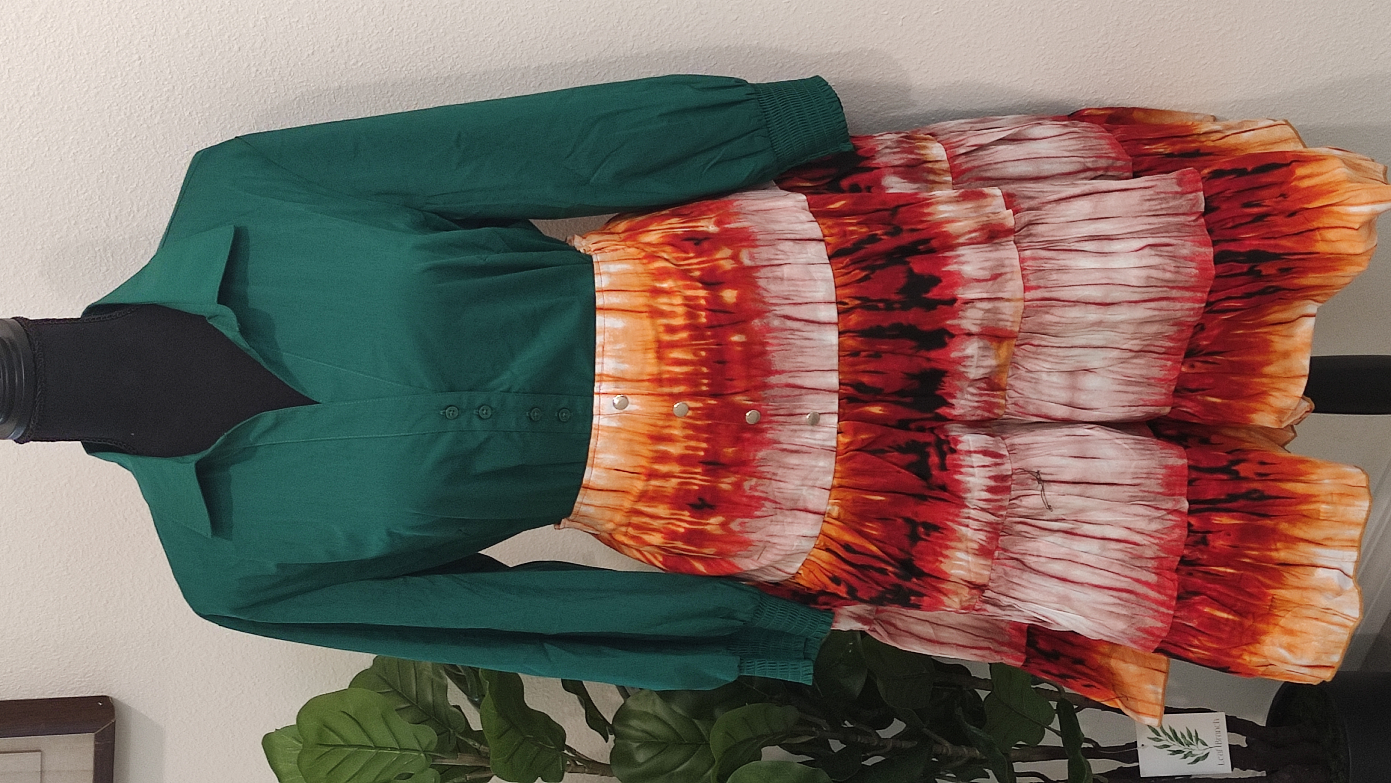 Pink Flair Dress with Floral Pattern