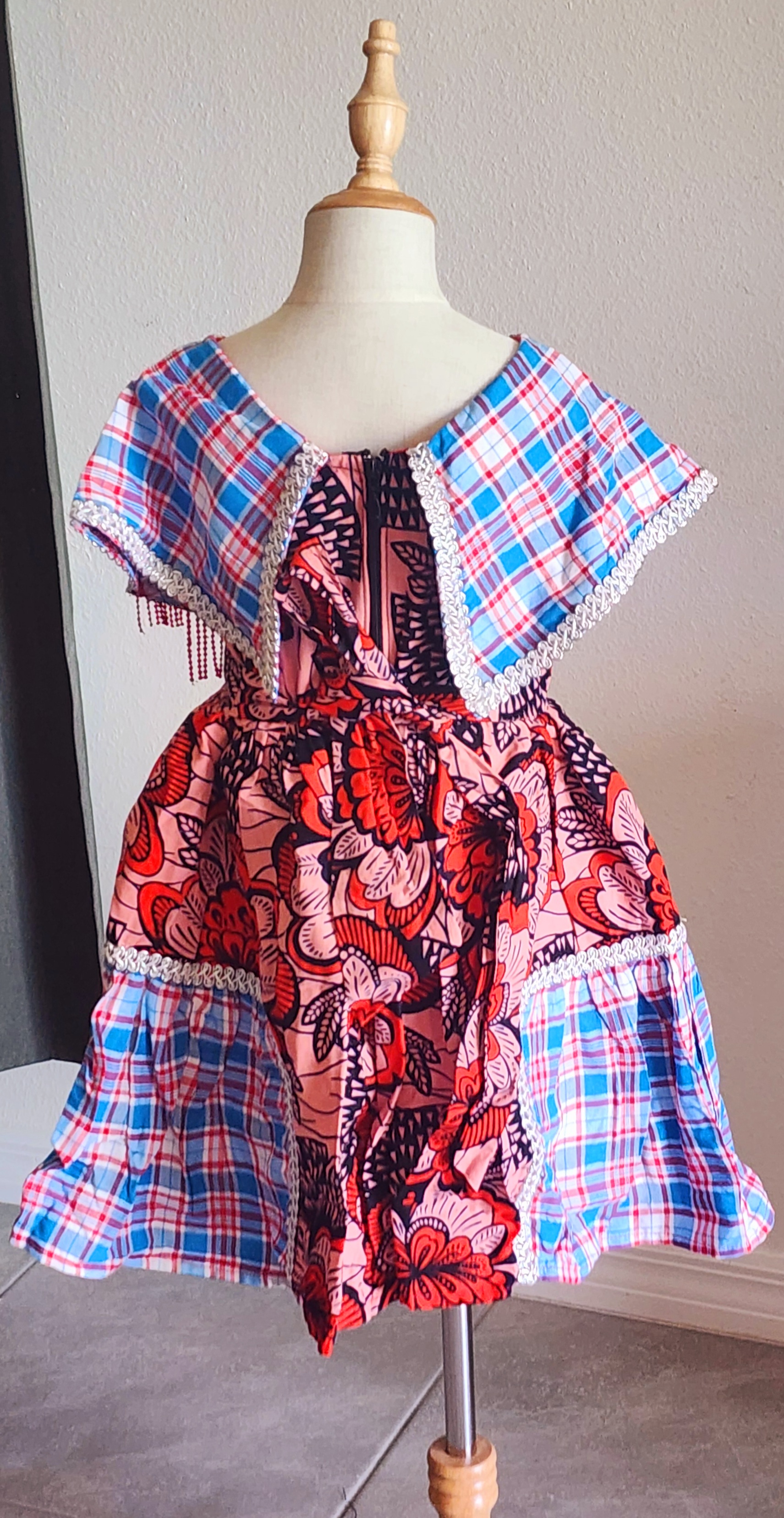 Colorful Girls' Patchwork Dress - TORO