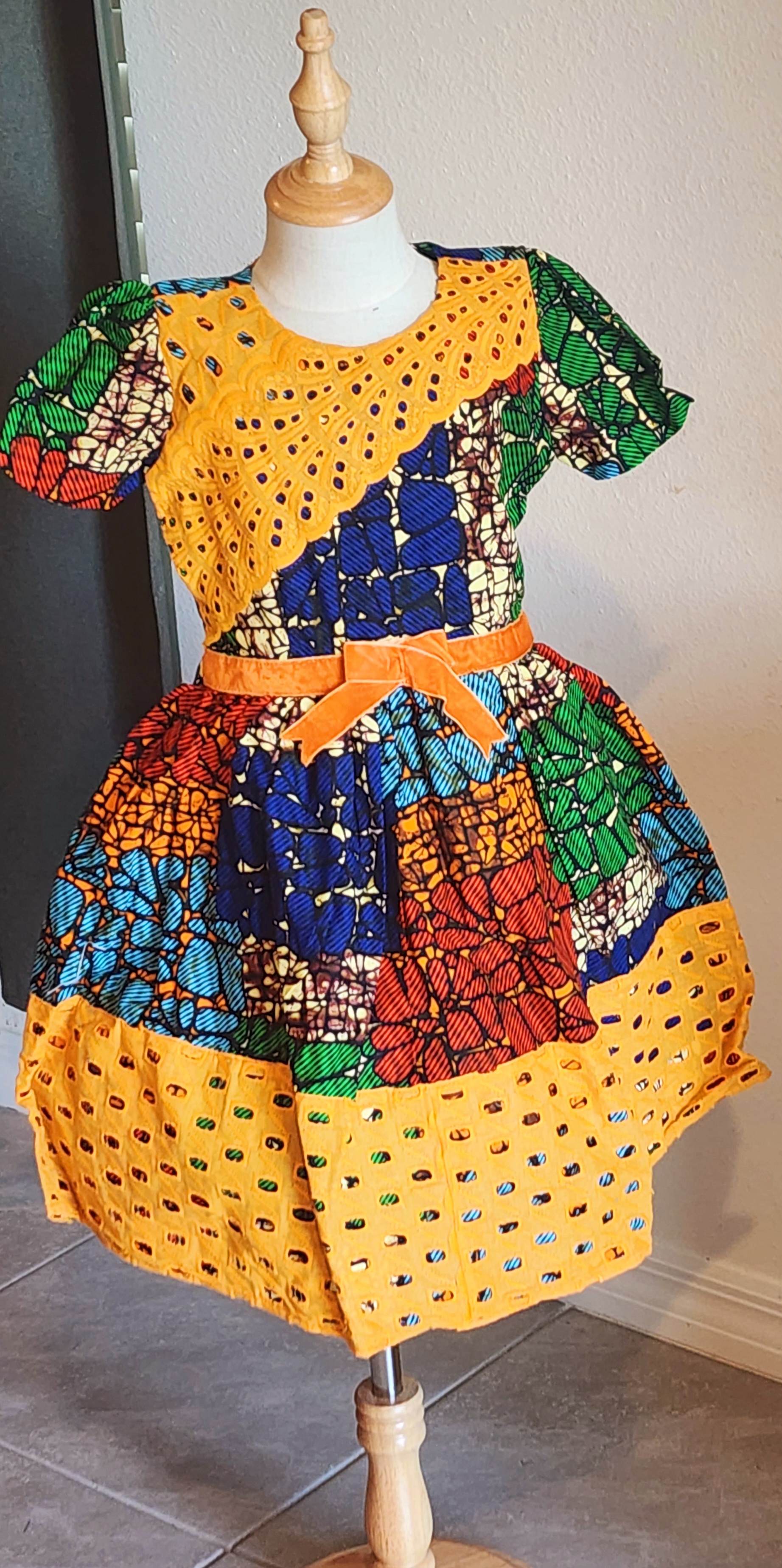 Colorful African Print Dress - DAMI
