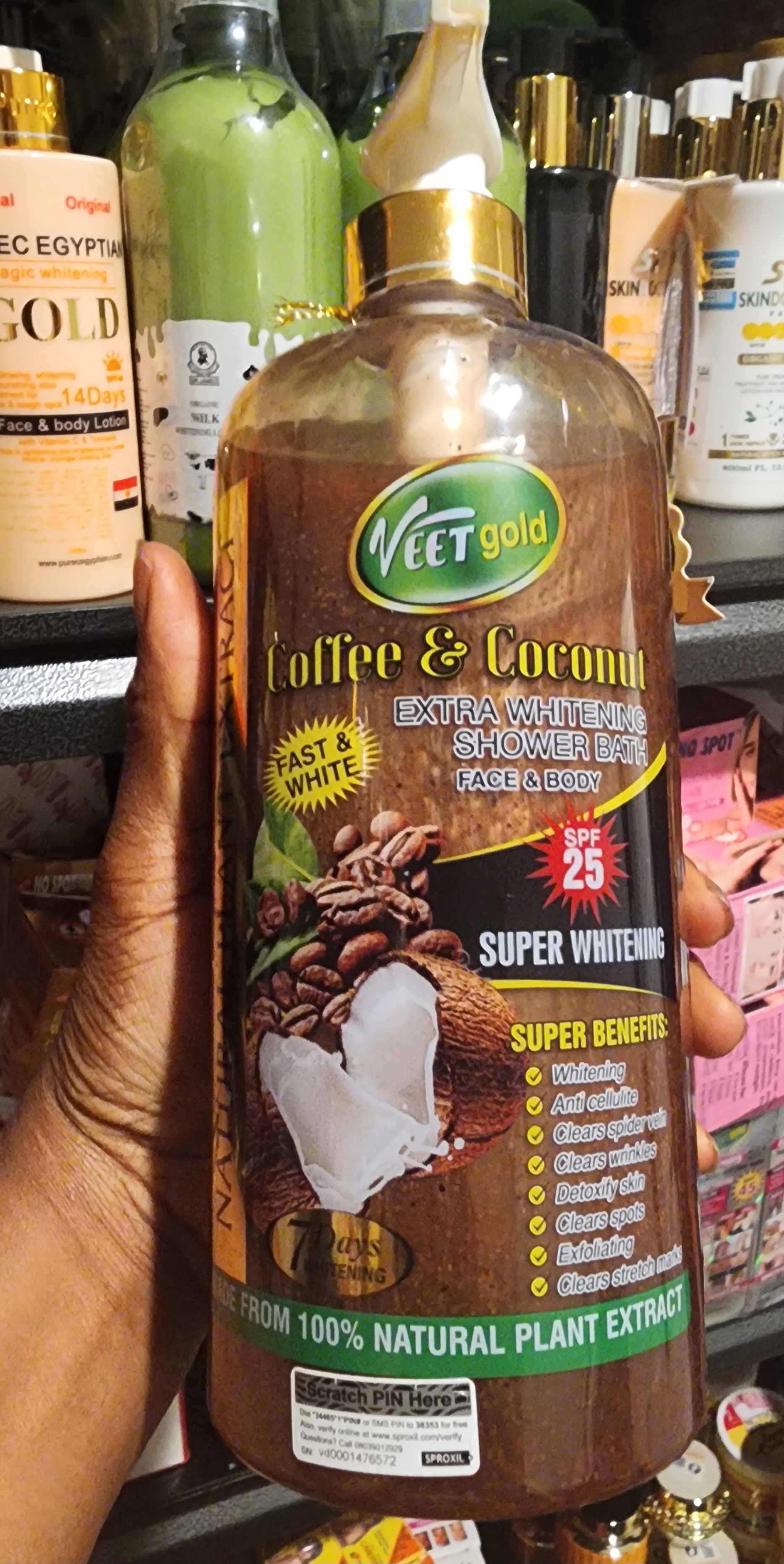 Veetgold Coffee & Coconut Extra Shower Gel