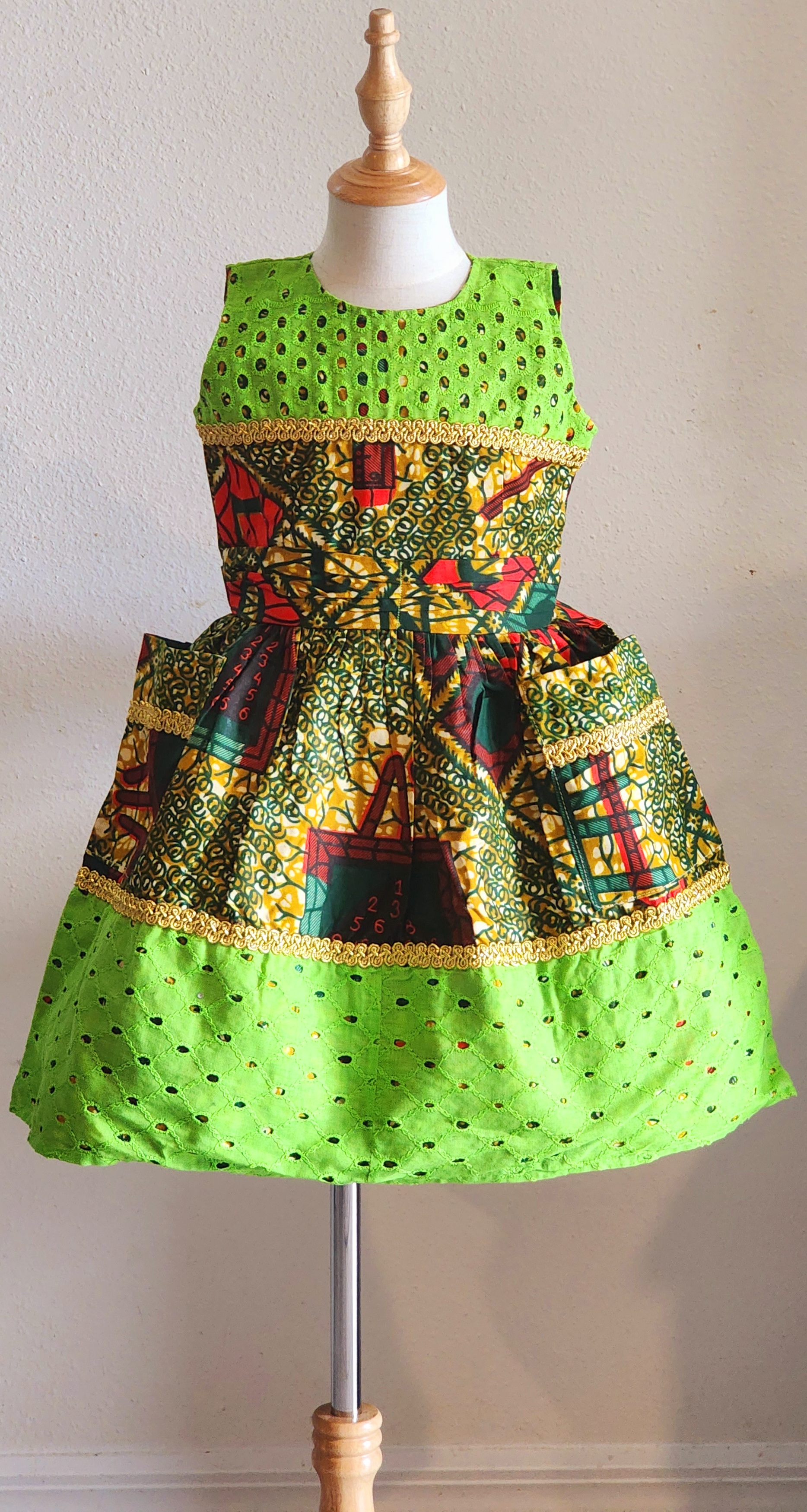 African Print Girls Dress - TUTU