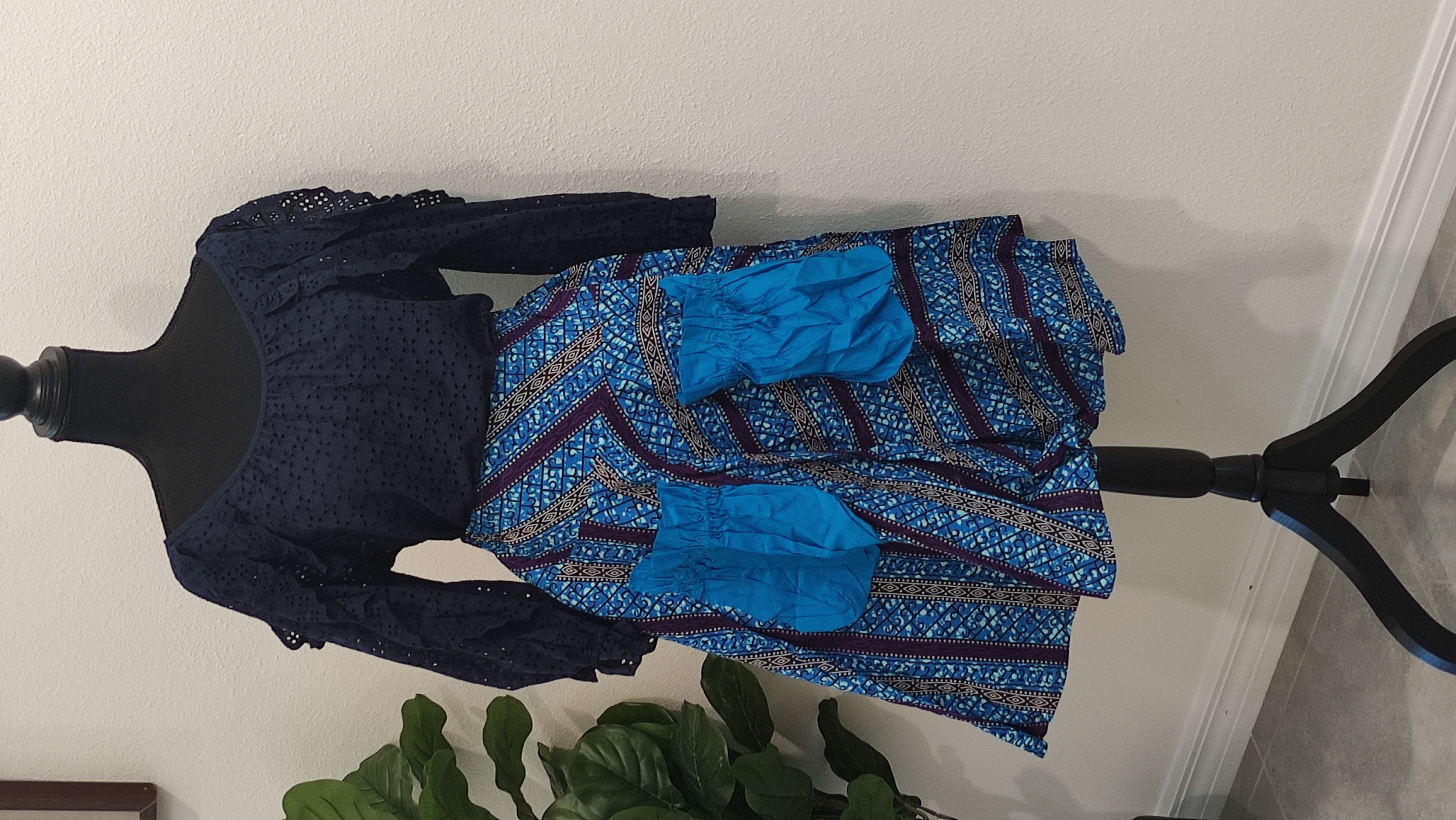 African Print Skirt with Pockets