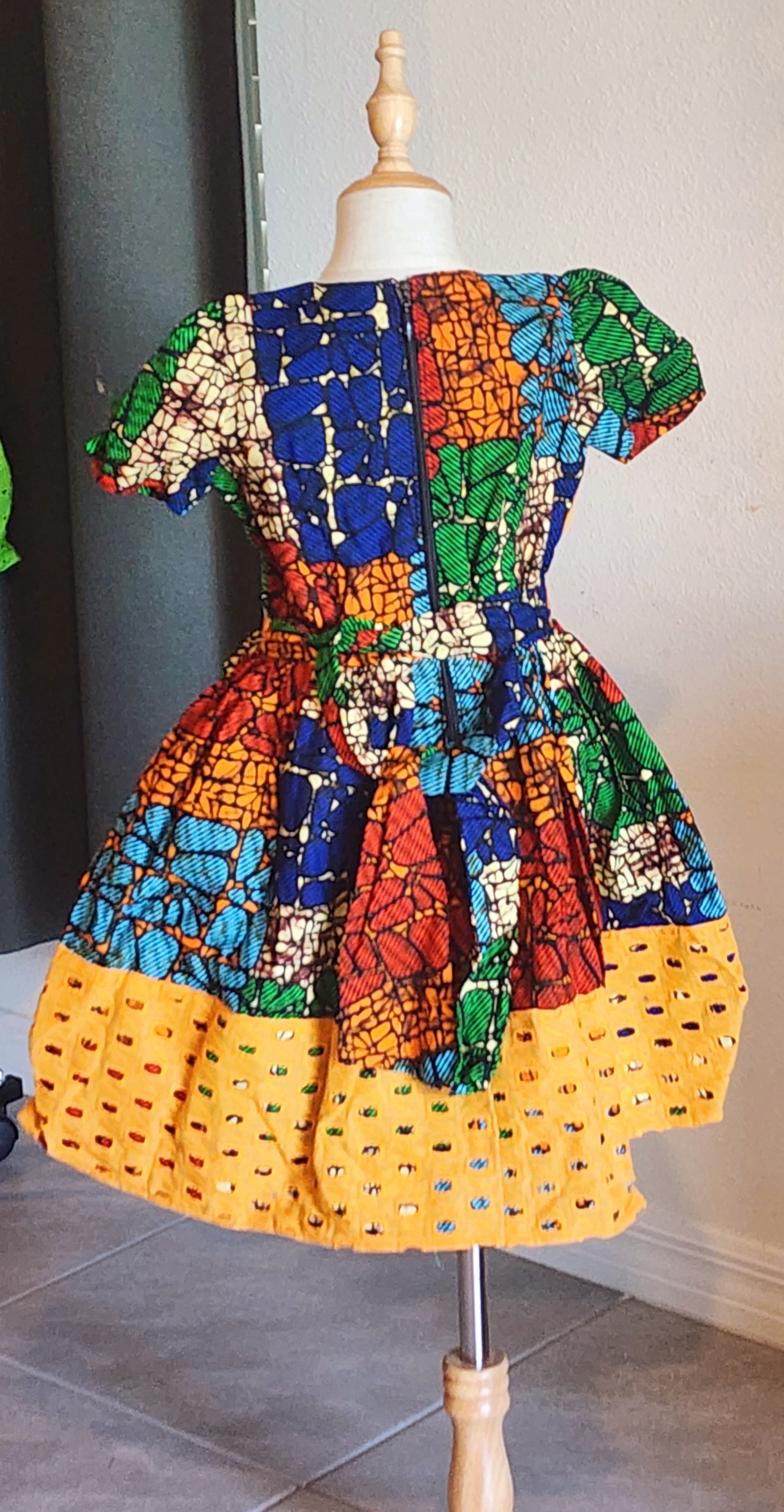 Colorful African Print Dress - DAMI