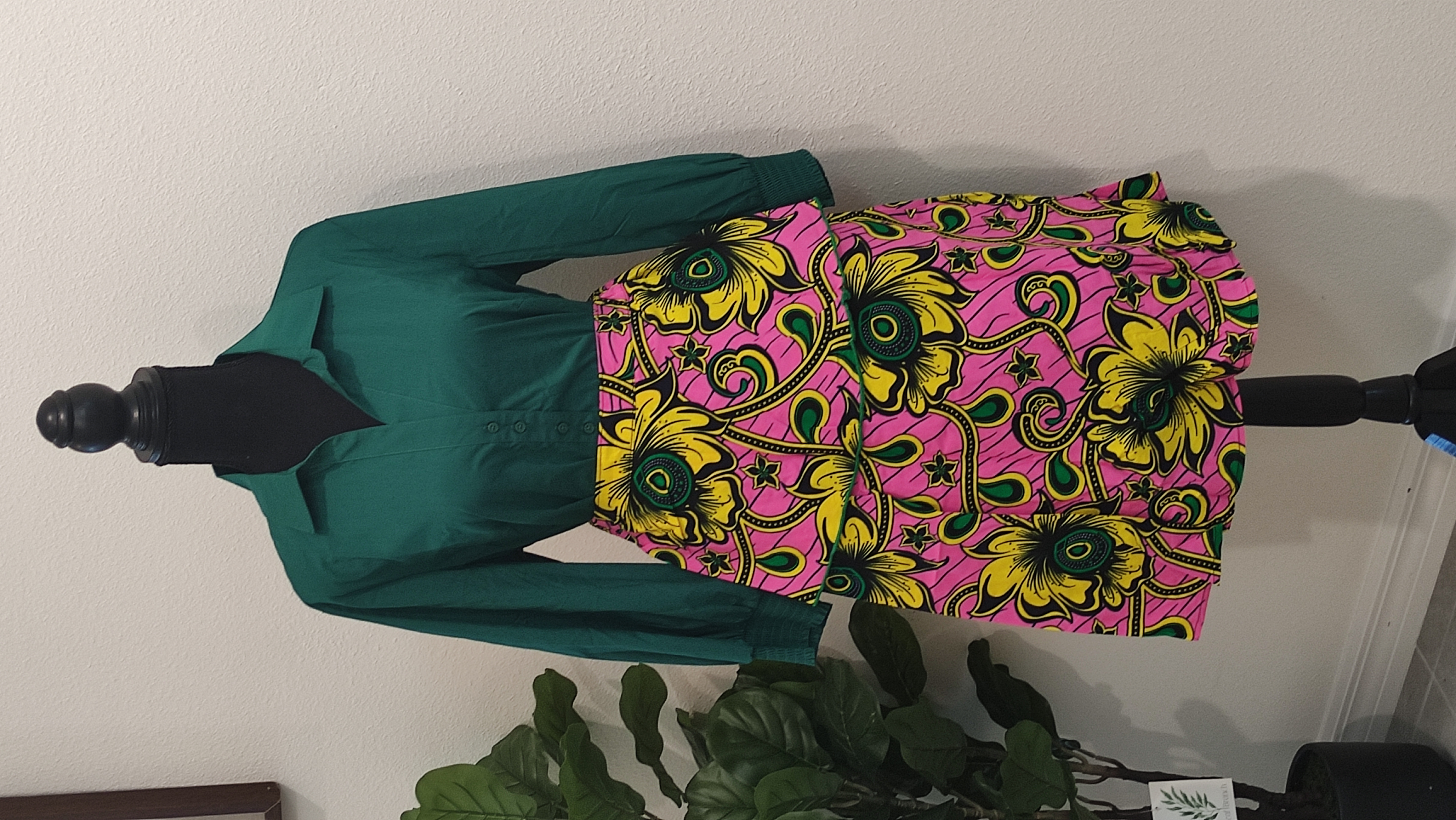 Colorful African Print Skirt