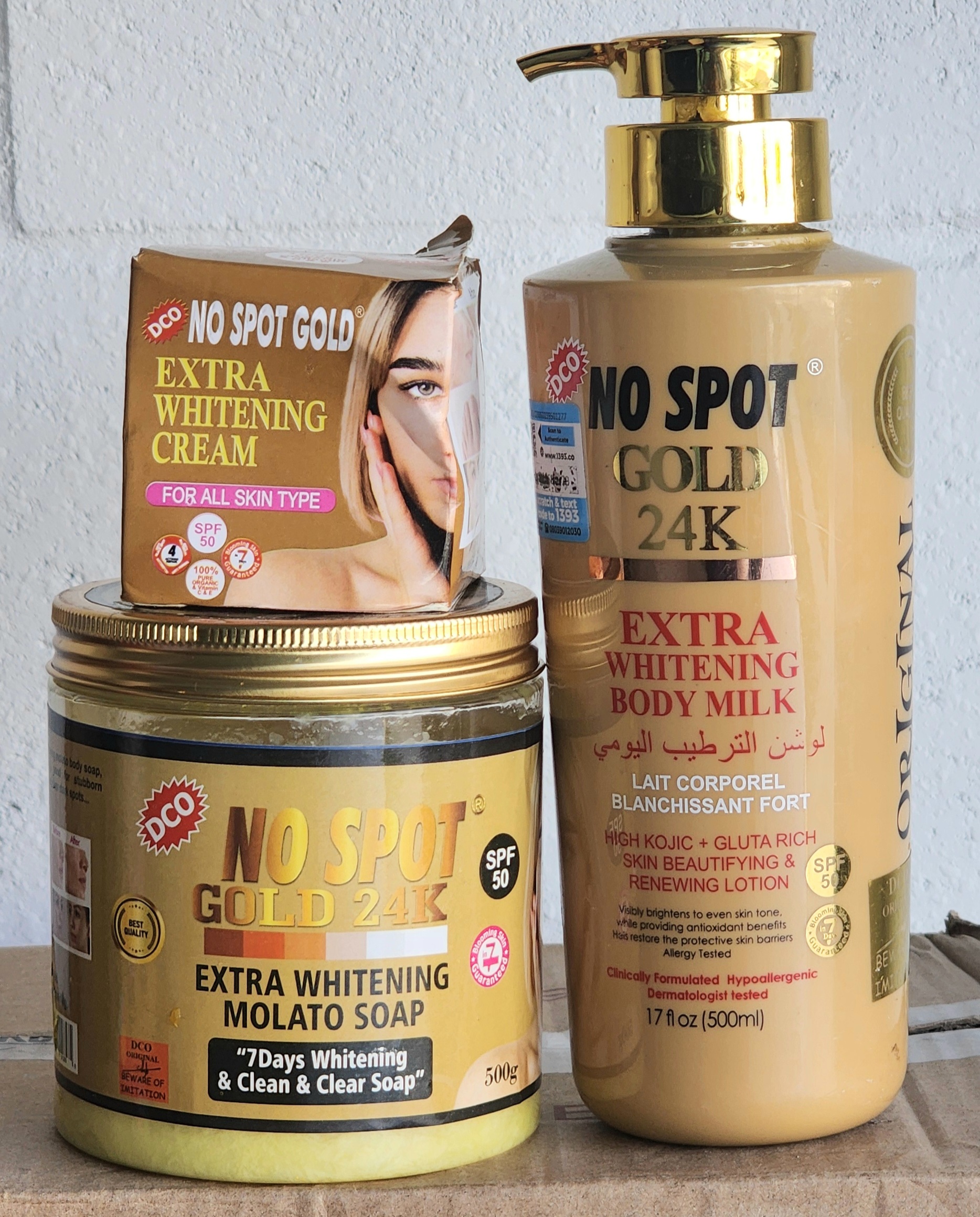 NO SPOT Gold 24K Extra Whitening Body Milk