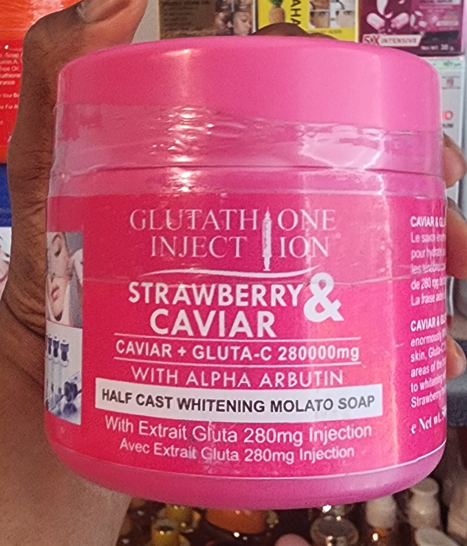 Strawberry & Caviar Whitening Soap