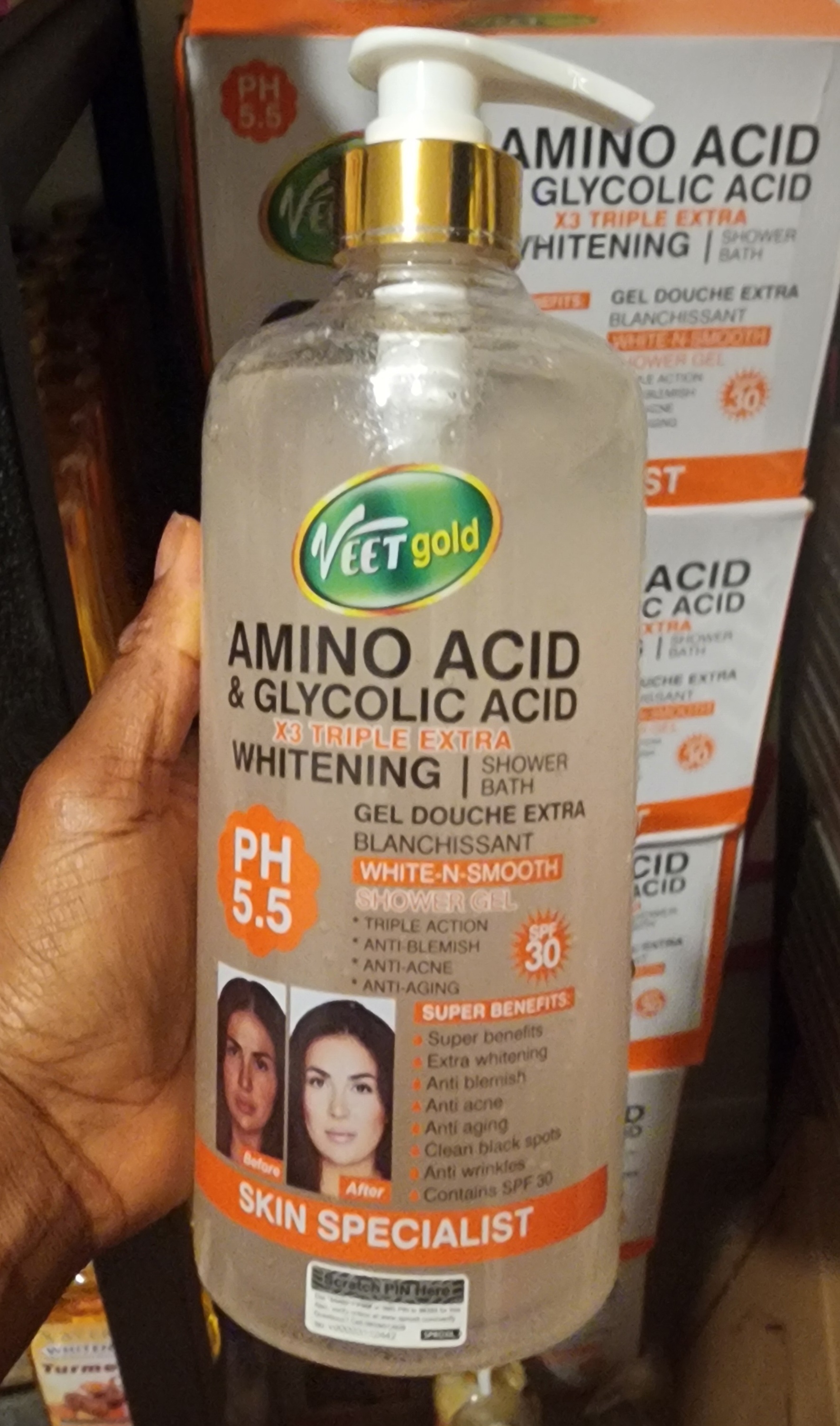 Veet Gold Amino Acid & Glycolic Shower Bath