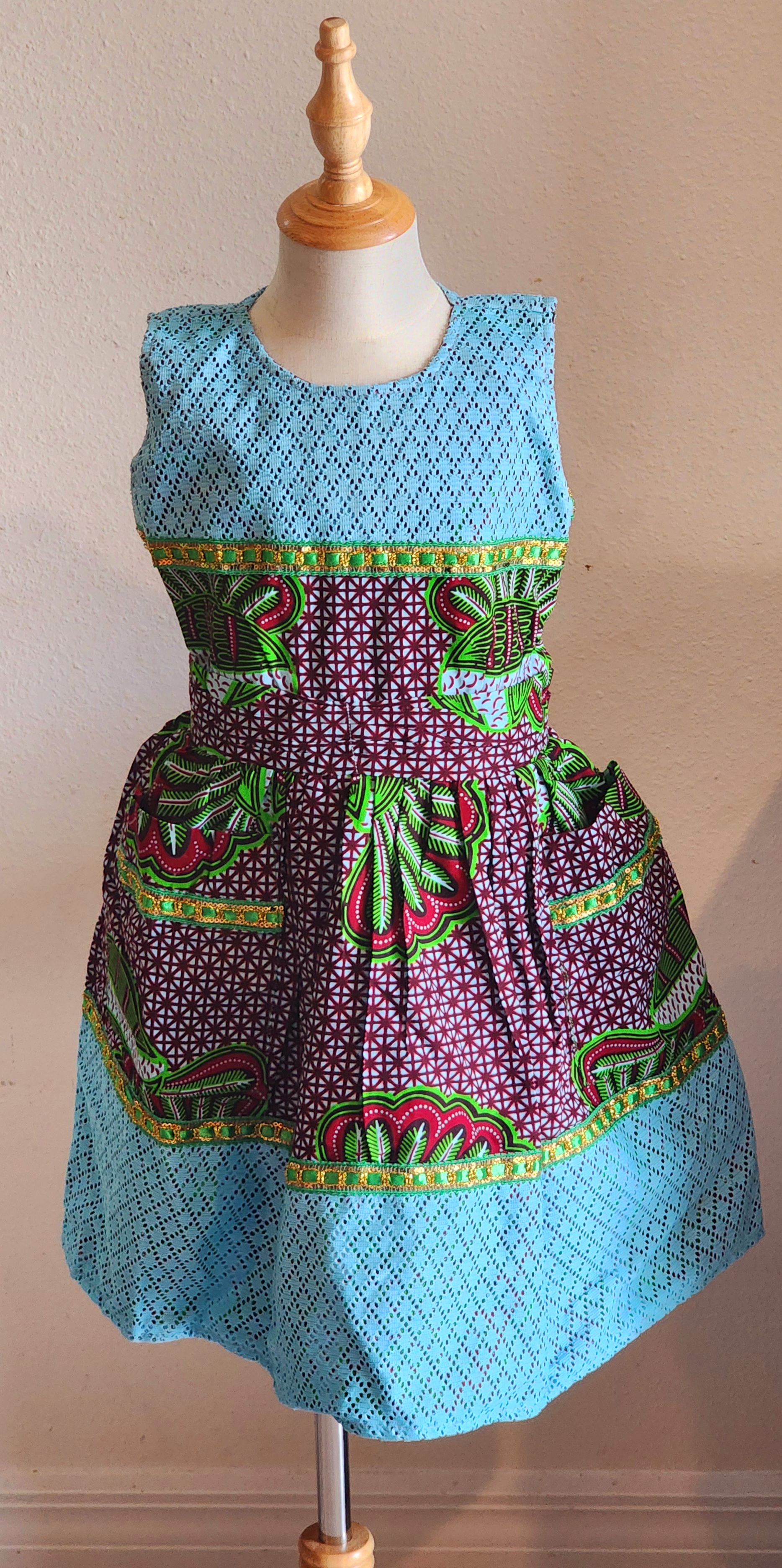 African Print Girls Dress - TUTU